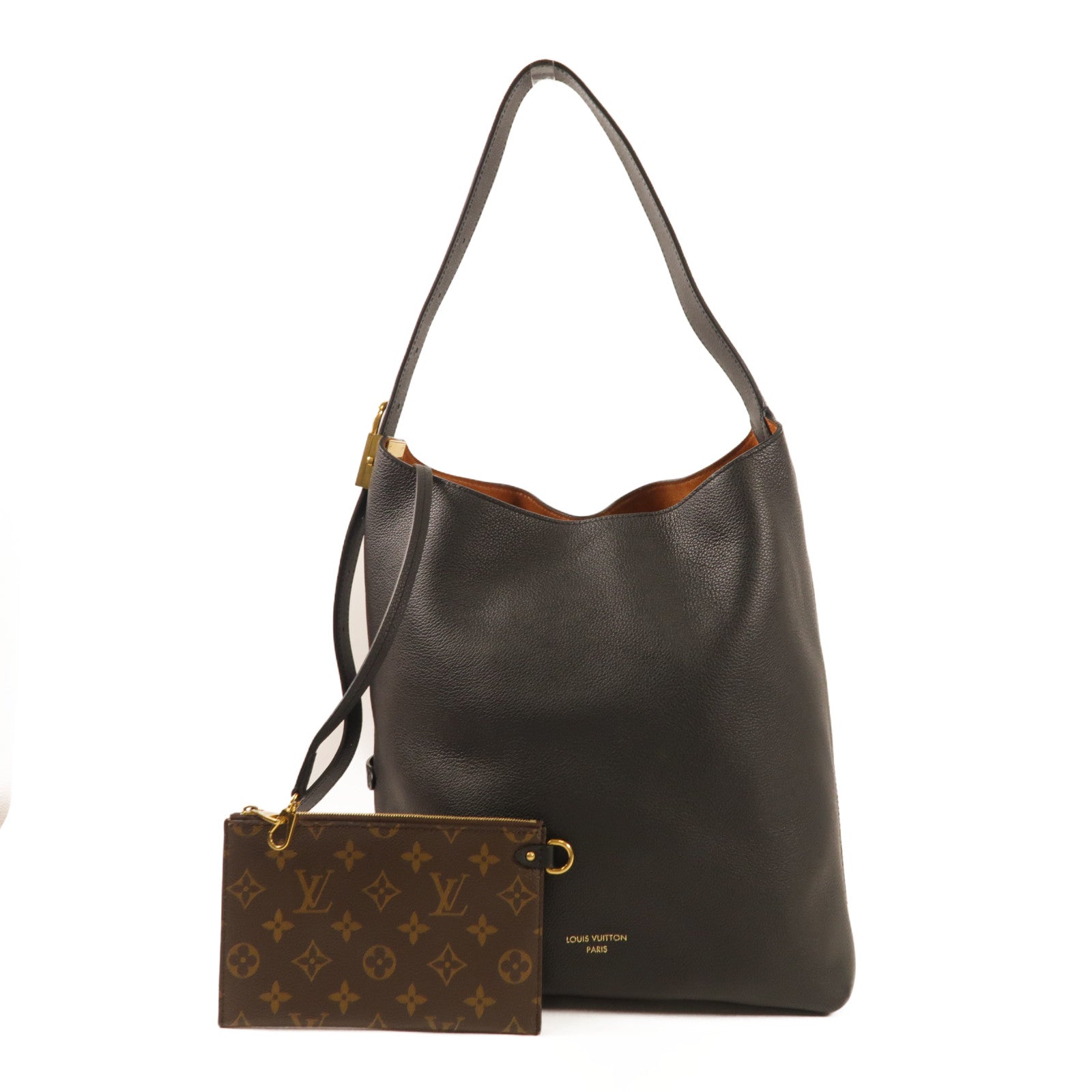 LOUIS VUITTON 牛皮皮革Low Key Hobo MM金扣手挽袋