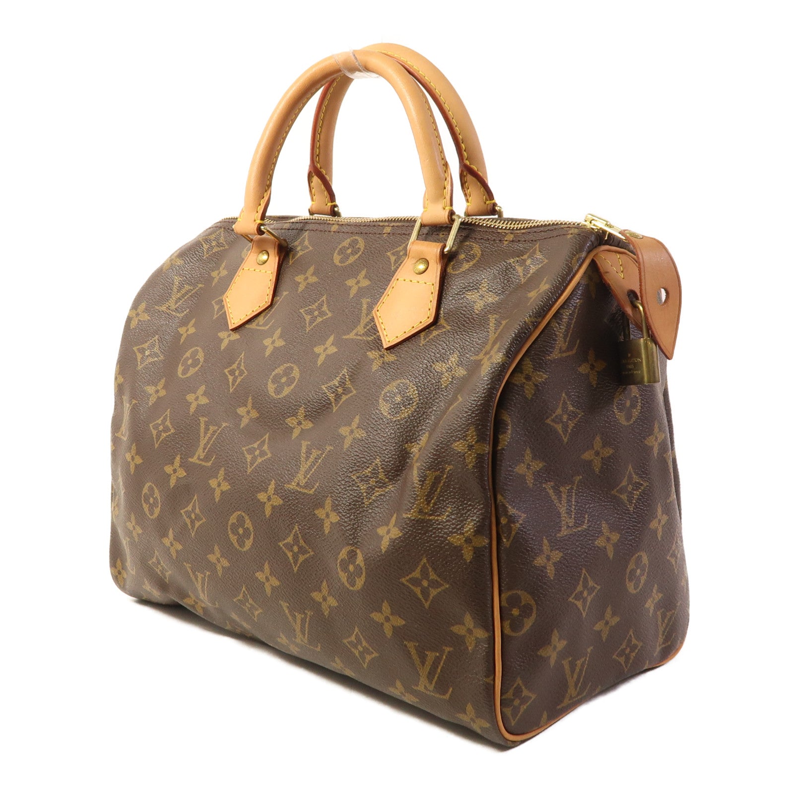 LOUIS VUITTON Monogram Speedy 30金扣手挽袋