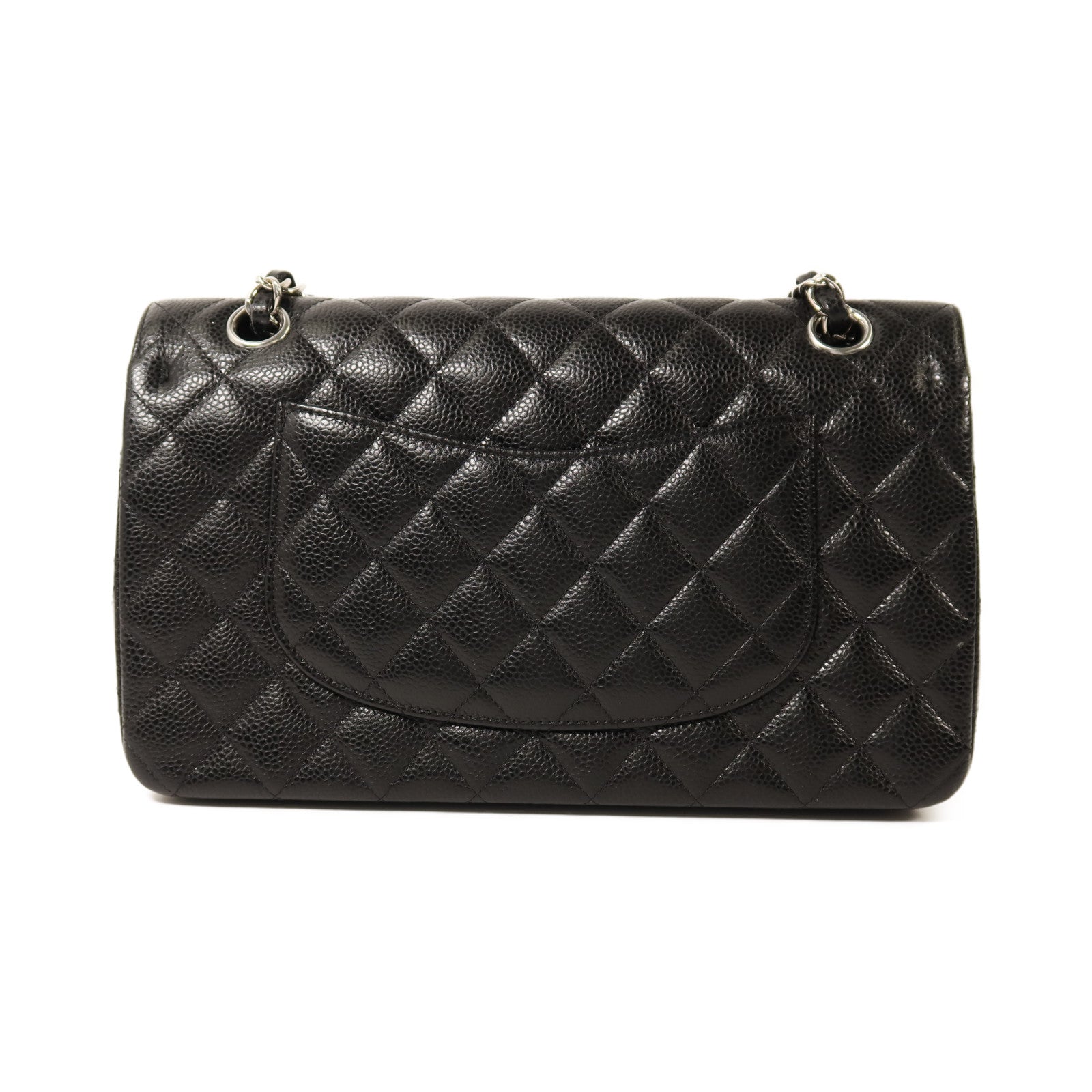CHANEL 牛皮皮革Classic 25銀扣鏈帶肩背袋