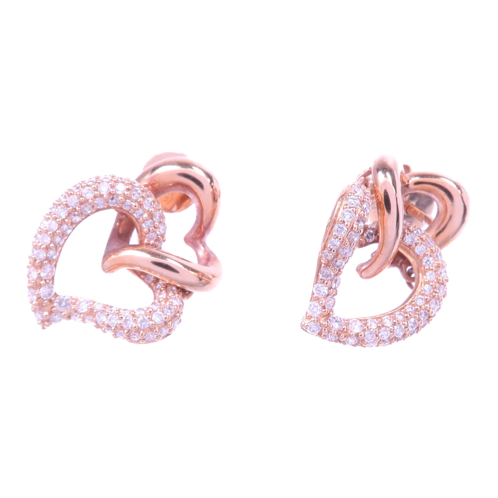 JEWELRY 【激減優惠】18K玫瑰金Diamond Earrings鑽石耳環