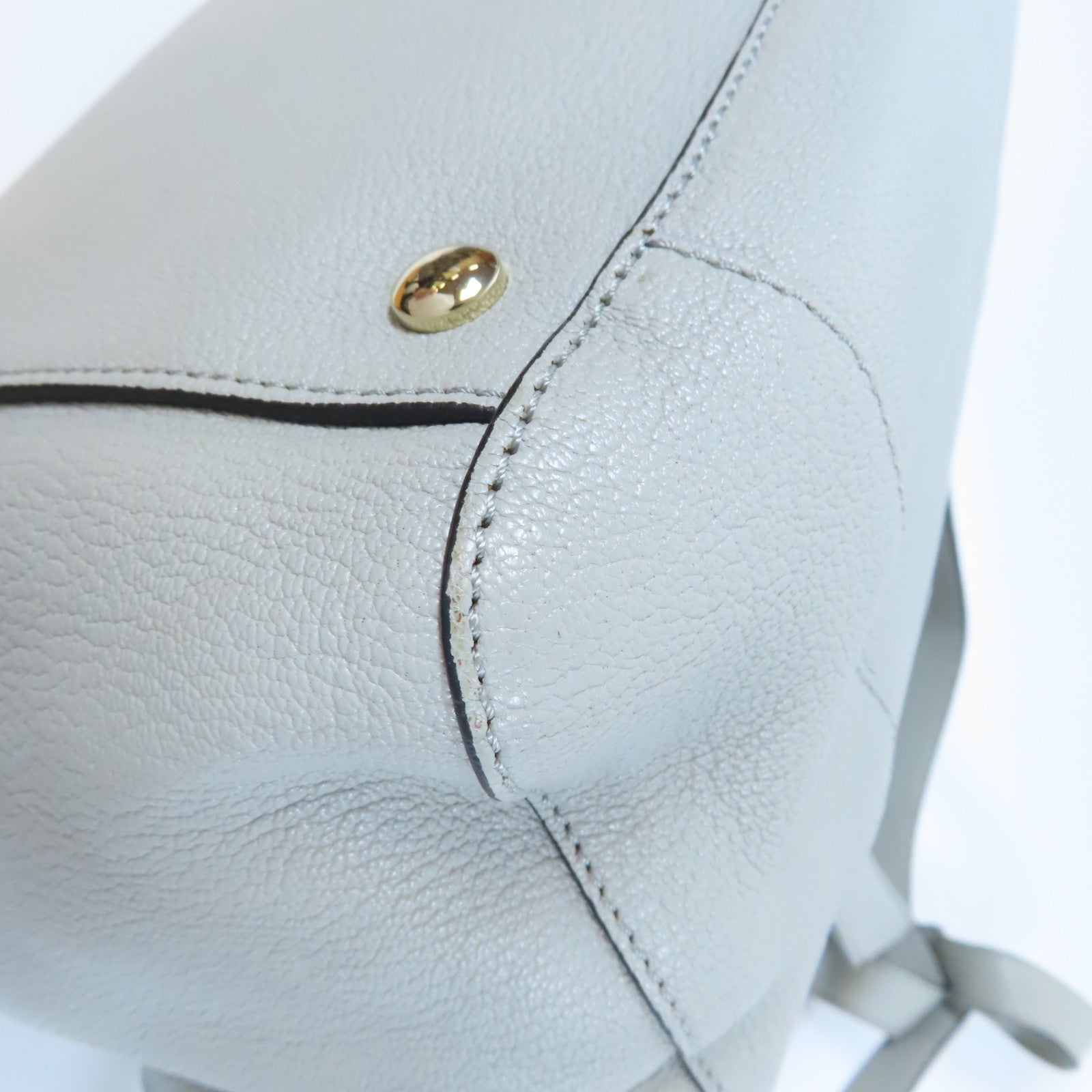 Chloe 【激減優惠】牛皮皮革2 Way Shoulder Bag金扣手挽肩背兩用袋灰色