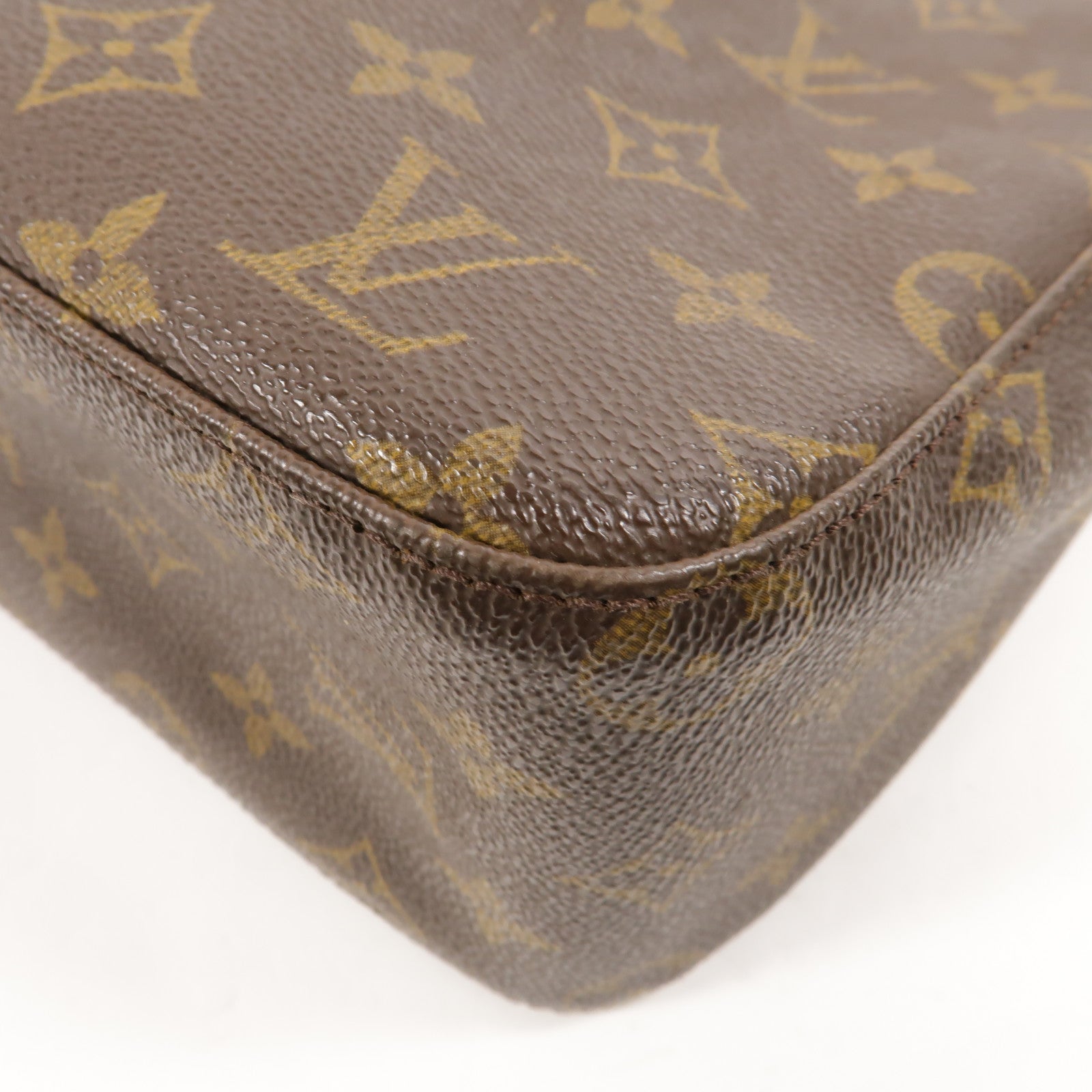 LOUIS VUITTON Monogram Looping MM金扣肩背袋棕色