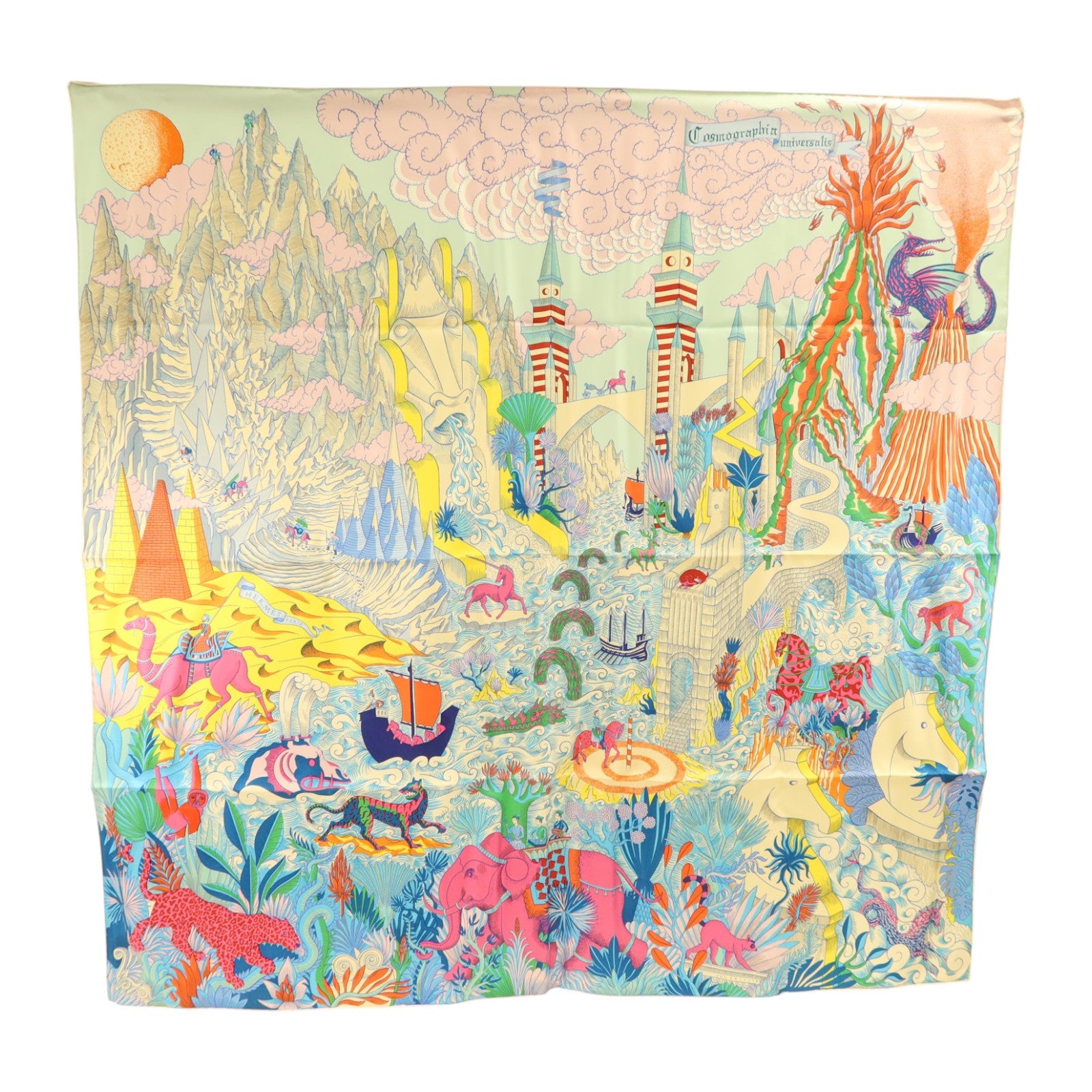 HERMES 絲質Scarf 90x90cm絲巾