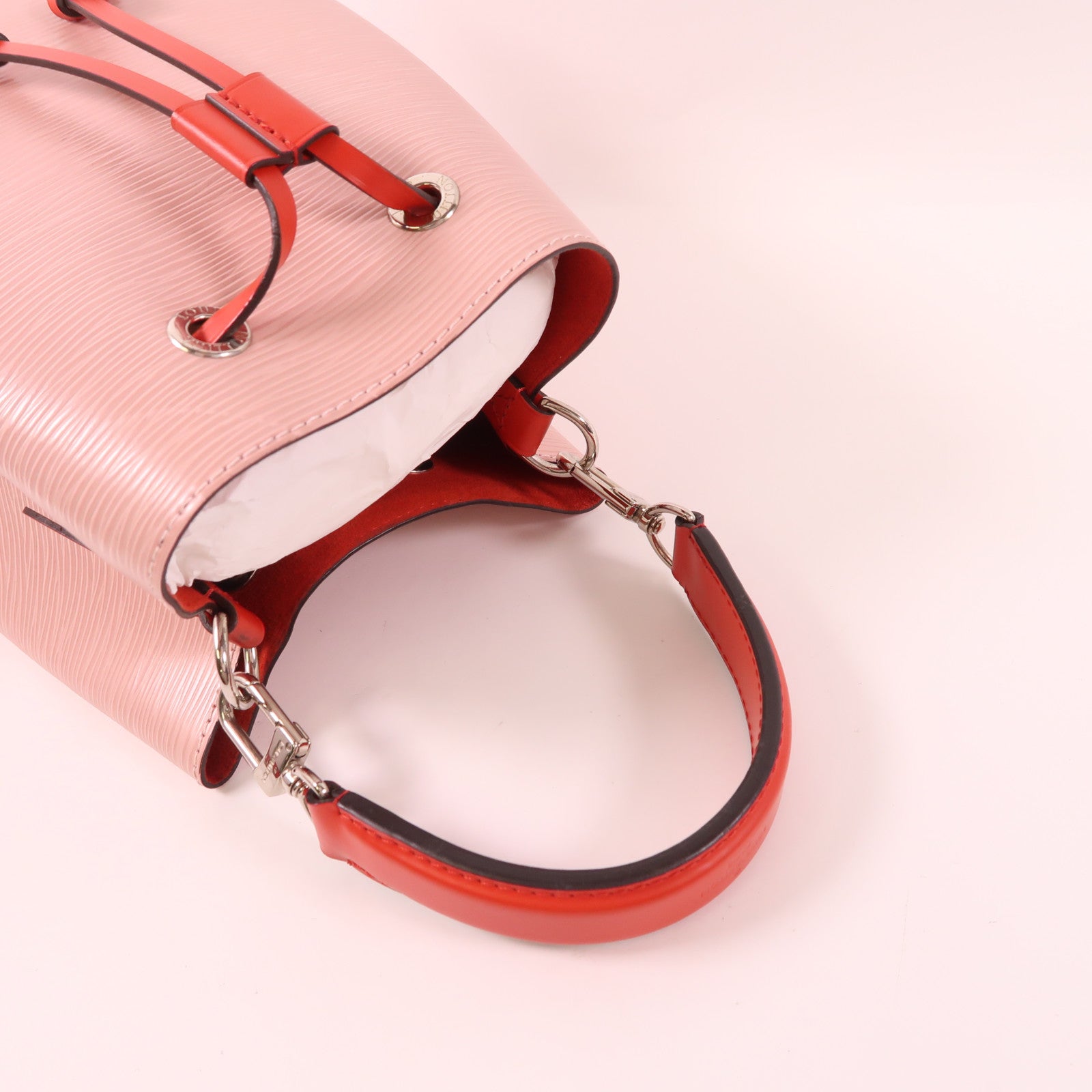 LOUIS VUITTON LV SHW Neo Noe BB 2 Way Shoulder Bag M53609 Epi Leather Pink Red