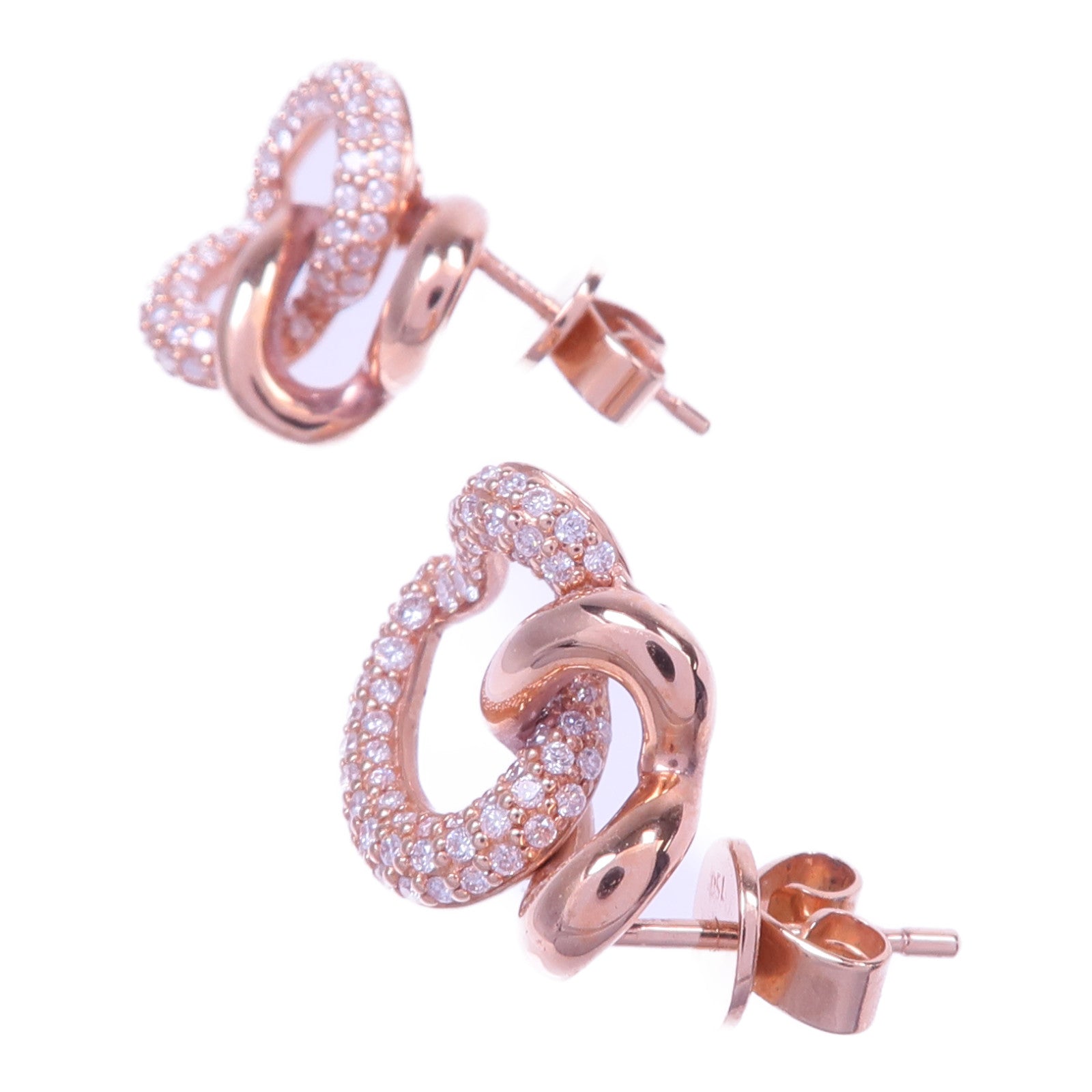 JEWELRY 【激減優惠】18K玫瑰金Diamond Earrings鑽石耳環