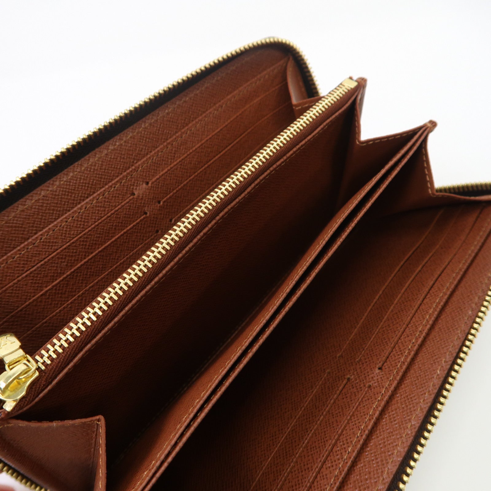 LOUIS VUITTON Monogram Long Wallet金扣長錢包棕色