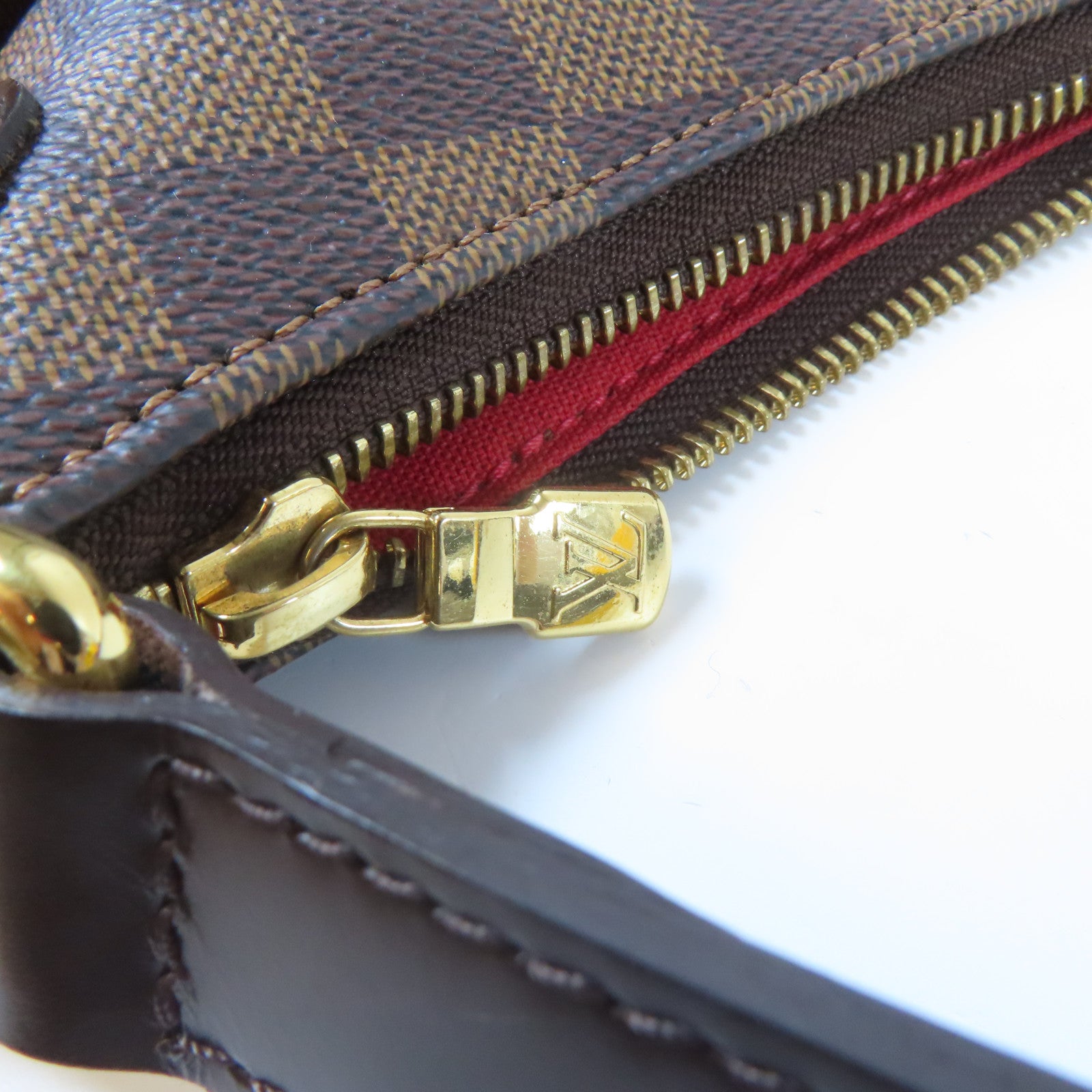 LOUIS VUITTON 【激減優惠】Damier Bloomsbury PM金扣肩背袋啡色