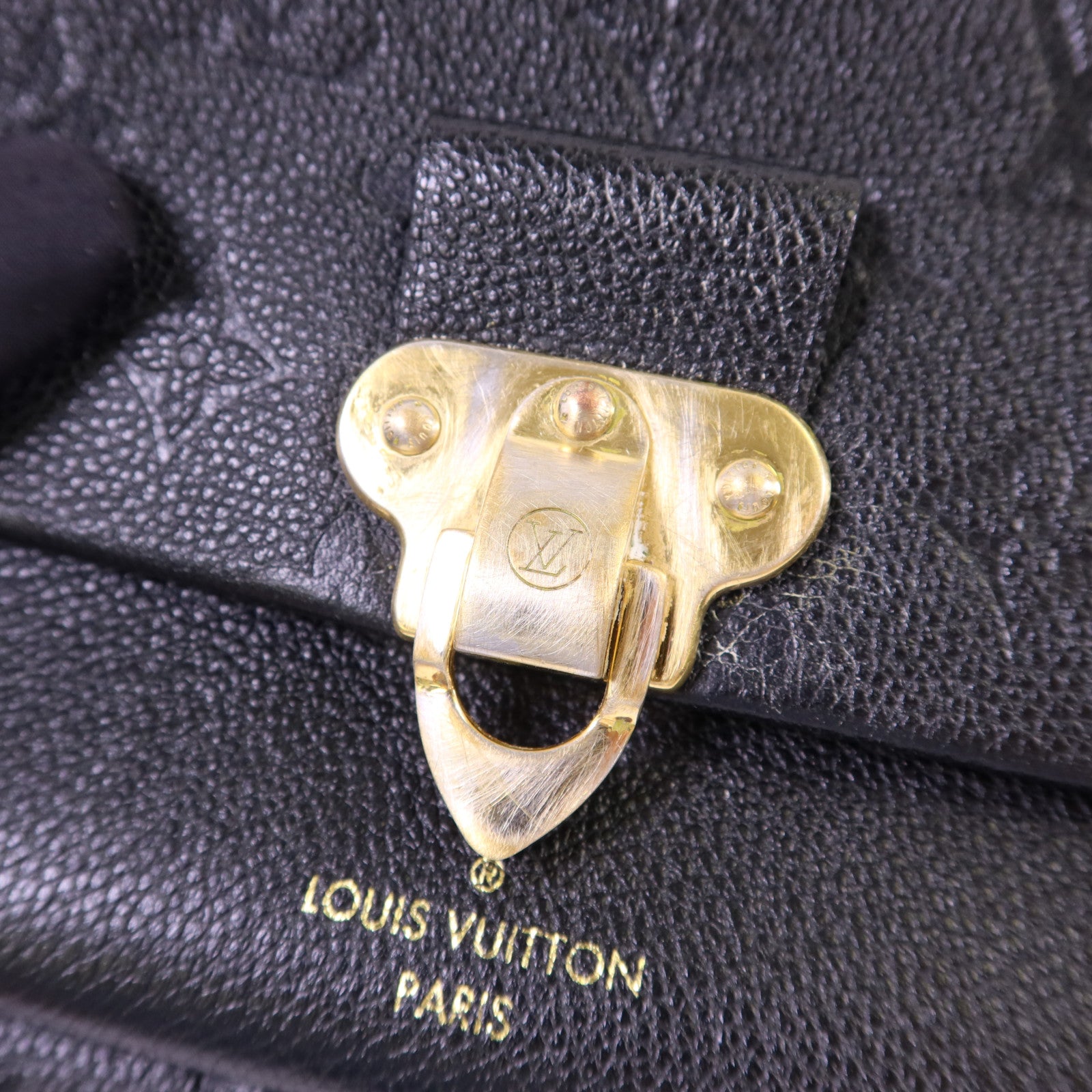 LOUIS VUITTON Monogram Empreinte Vavin BB 金扣鏈帶肩背袋