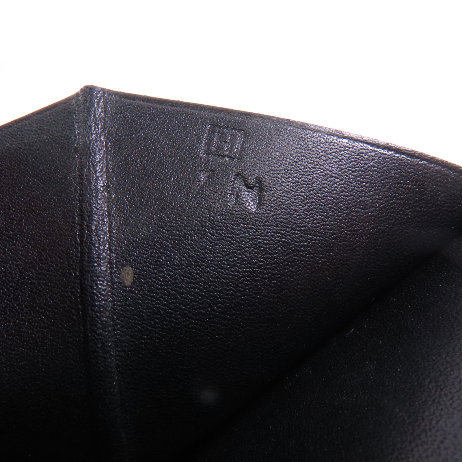 HERMES Box Calf皮革Bearn Bi Fold銀扣長錢包Noir