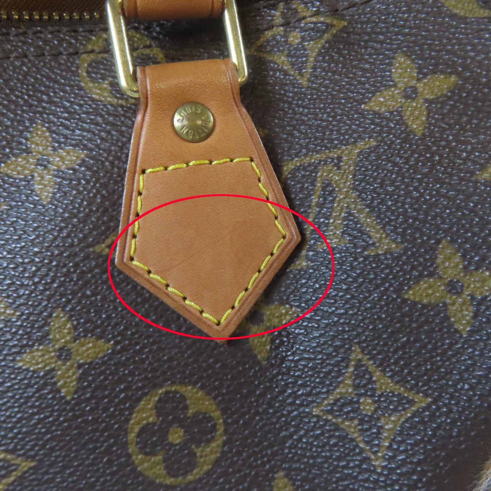 LOUIS VUITTON Monogram Speedy 25金扣手挽袋啡色