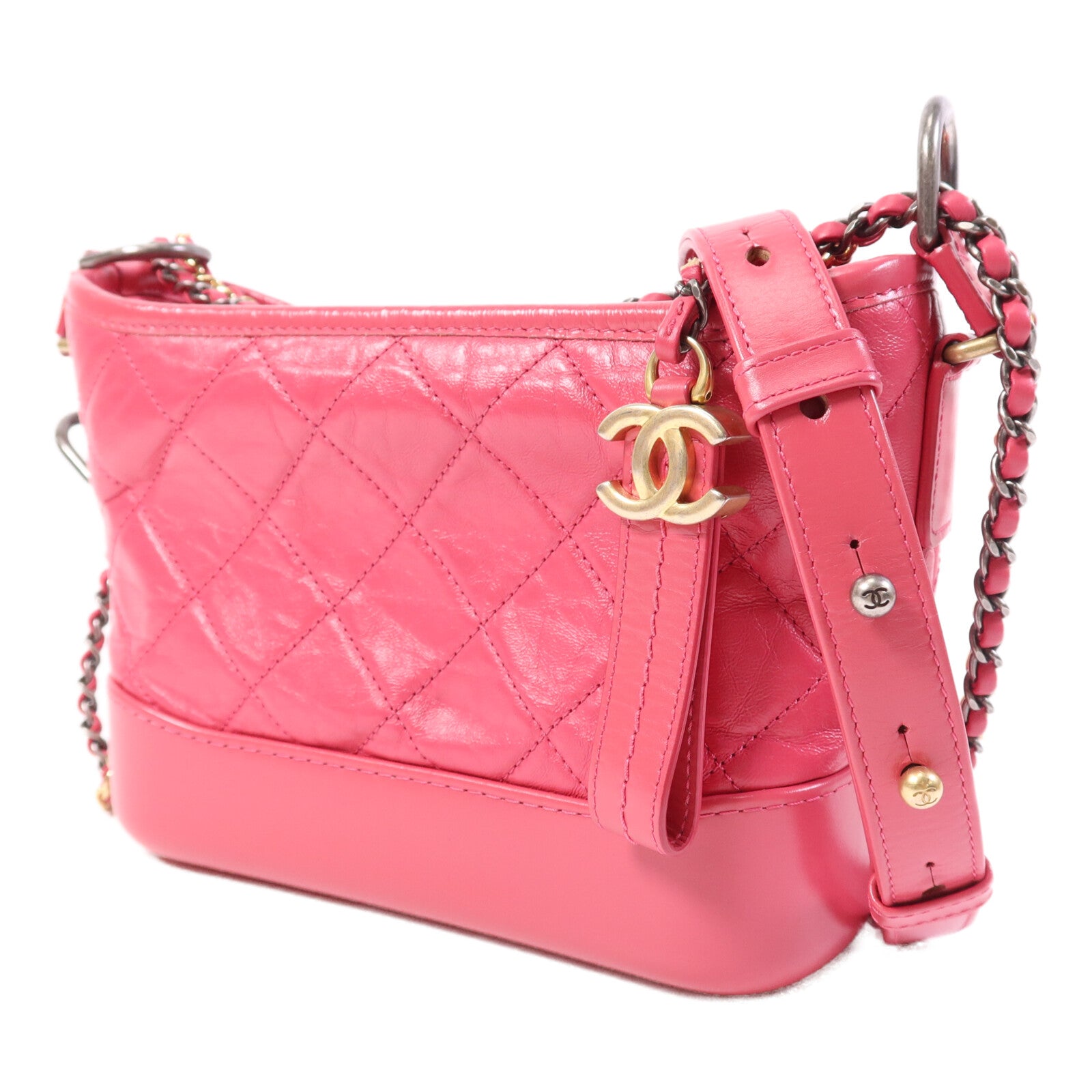 CHANEL 牛皮皮革Gabrielle Small鏈帶肩背袋