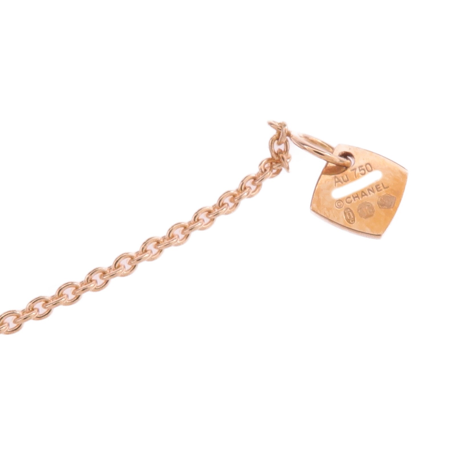 CHANEL 18K玫瑰金Coco Crush Necklace項鍊
