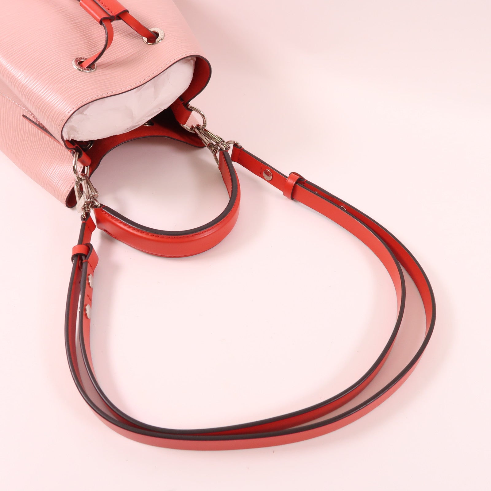 LOUIS VUITTON LV SHW Neo Noe BB 2 Way Shoulder Bag M53609 Epi Leather Pink Red
