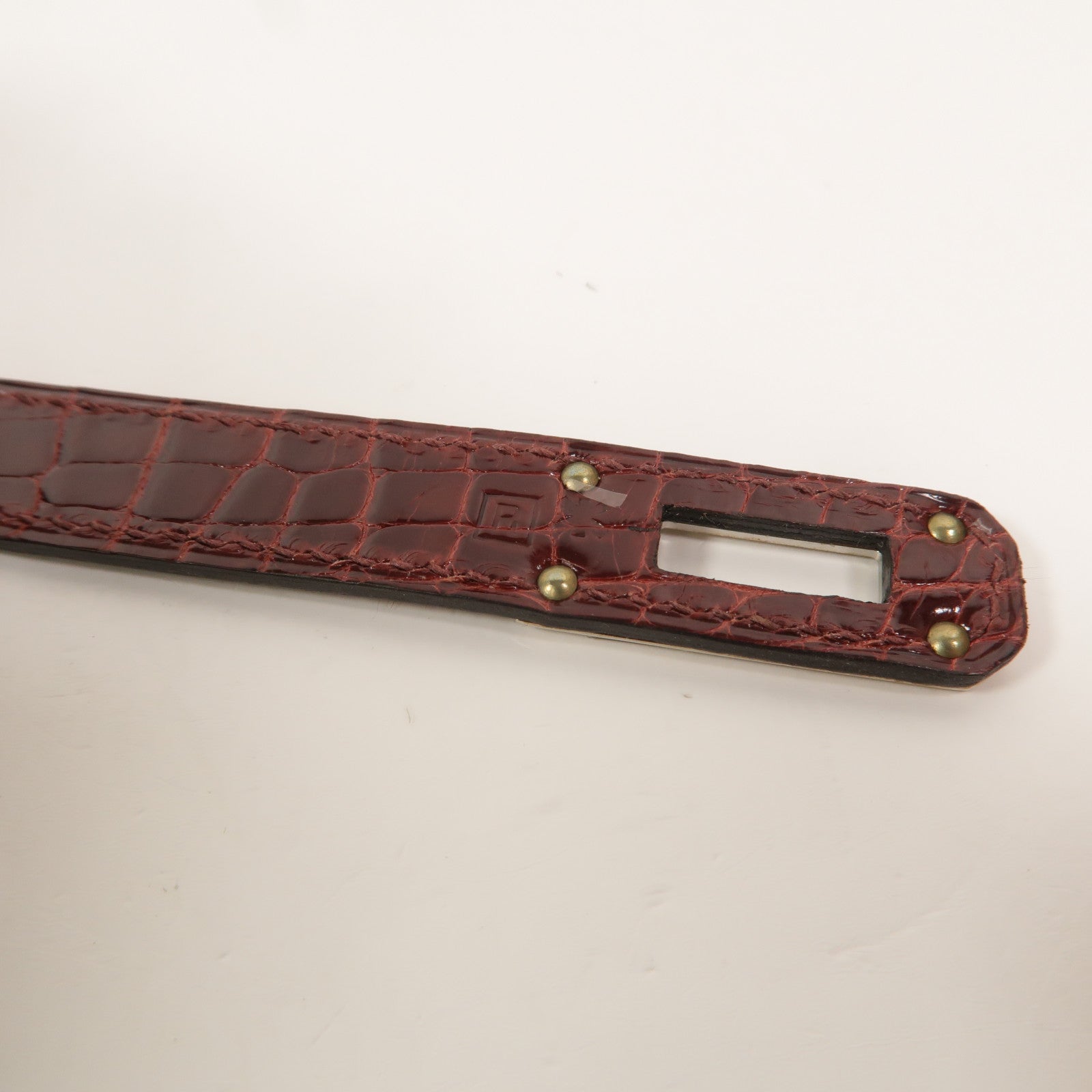 HERMES Alligator皮革Kelly Long Wallet長錢包Bourgogne