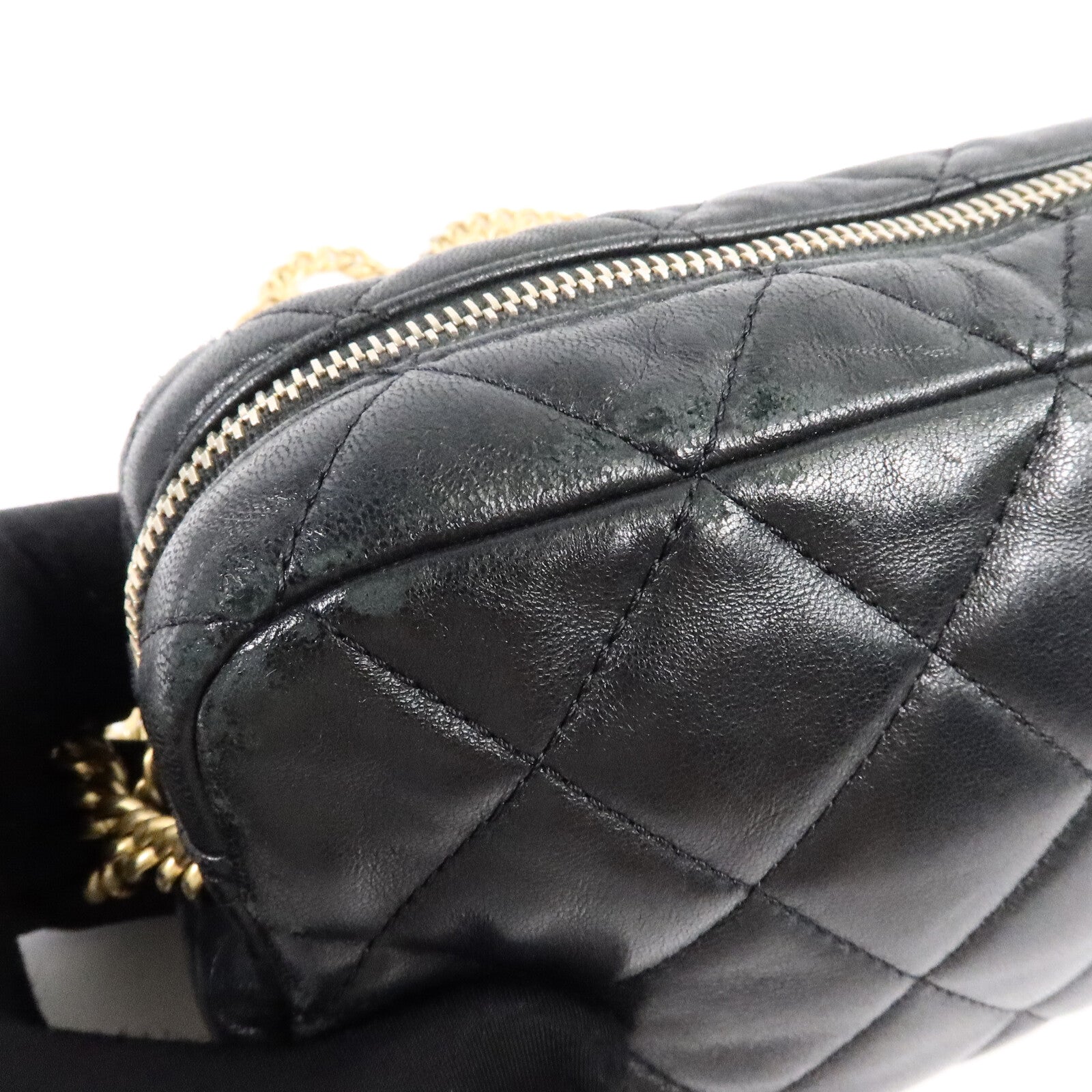 CHANEL 牛皮皮革Carmea Bag Gold Ball鏈帶肩背袋