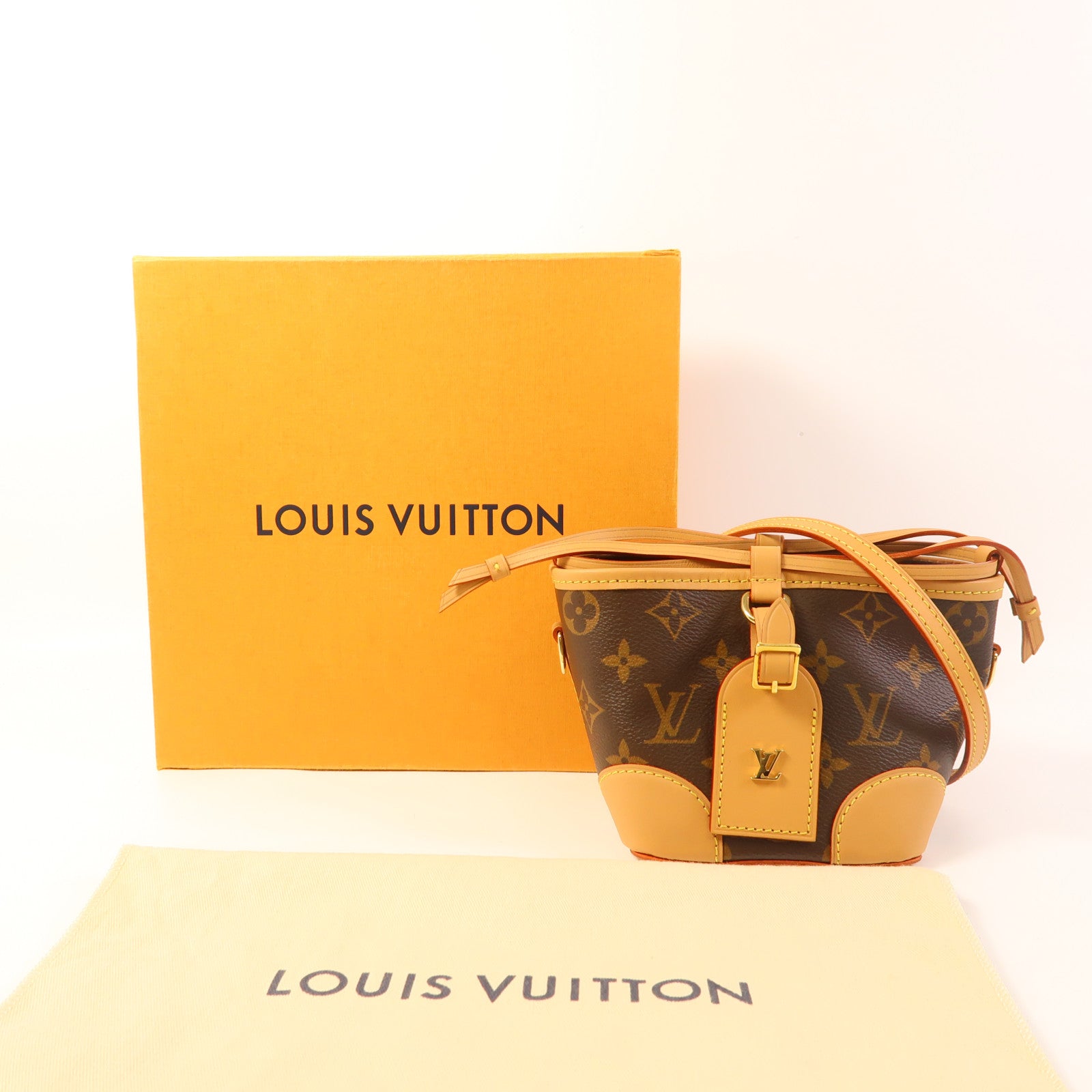 LOUIS VUITTON LV GHW Noe Purse Shoulder Bag M57099 Monogram Brown