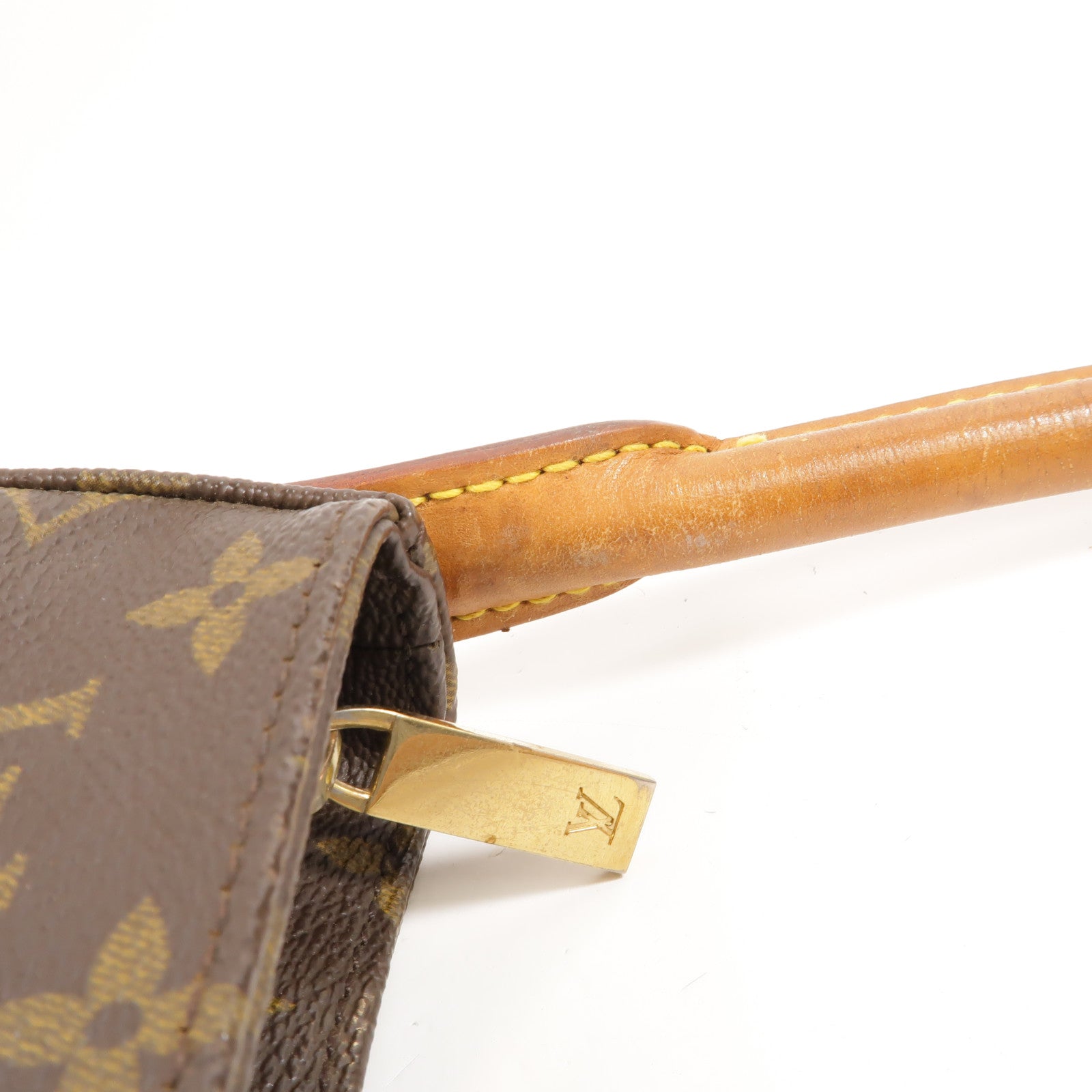 LOUIS VUITTON Monogram Looping MM金扣肩背袋棕色