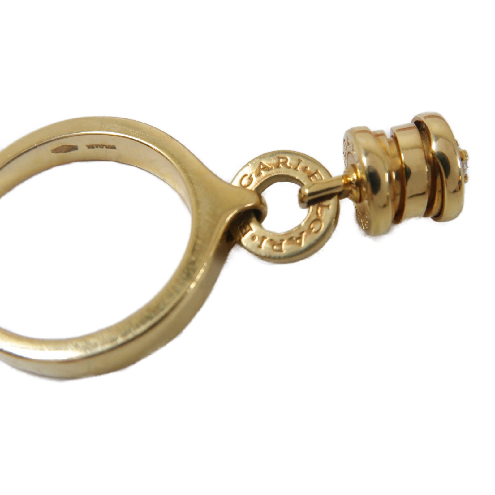 BVLGARI 18K黃金B-Zero Element Dia Ring戒指US#5.25