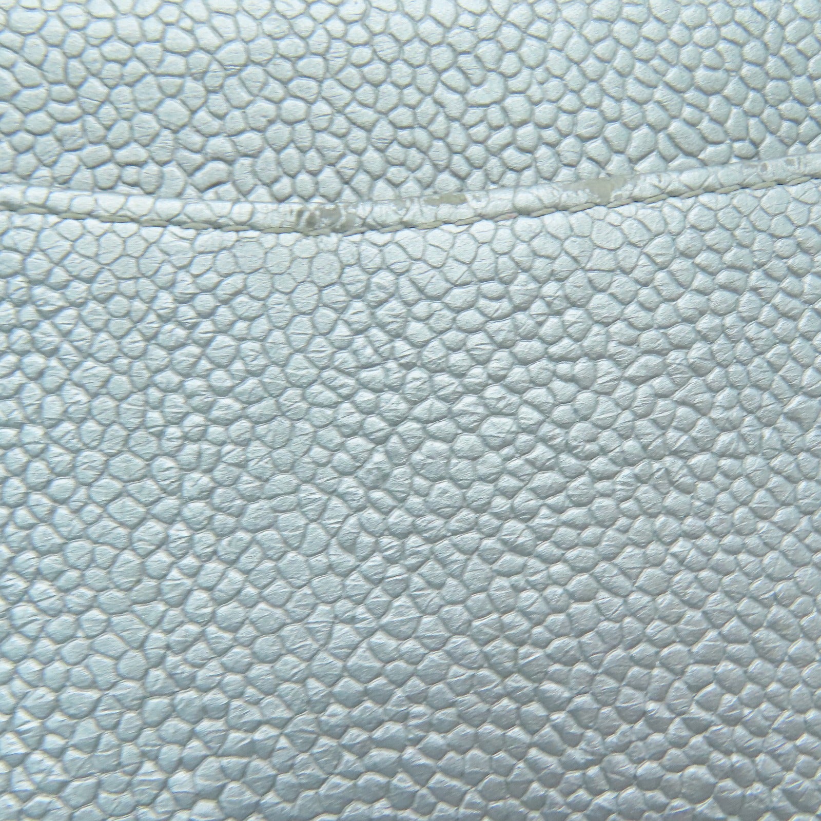 CHANEL 菱格Caviar皮革Long Wallet银扣长钱包银色