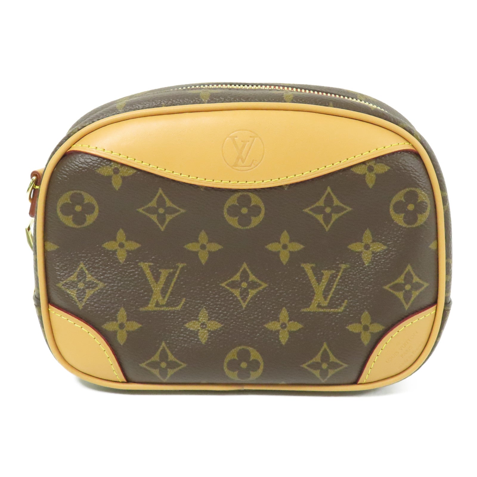LOUIS VUITTON Monogram Deauville Mini金扣肩背袋