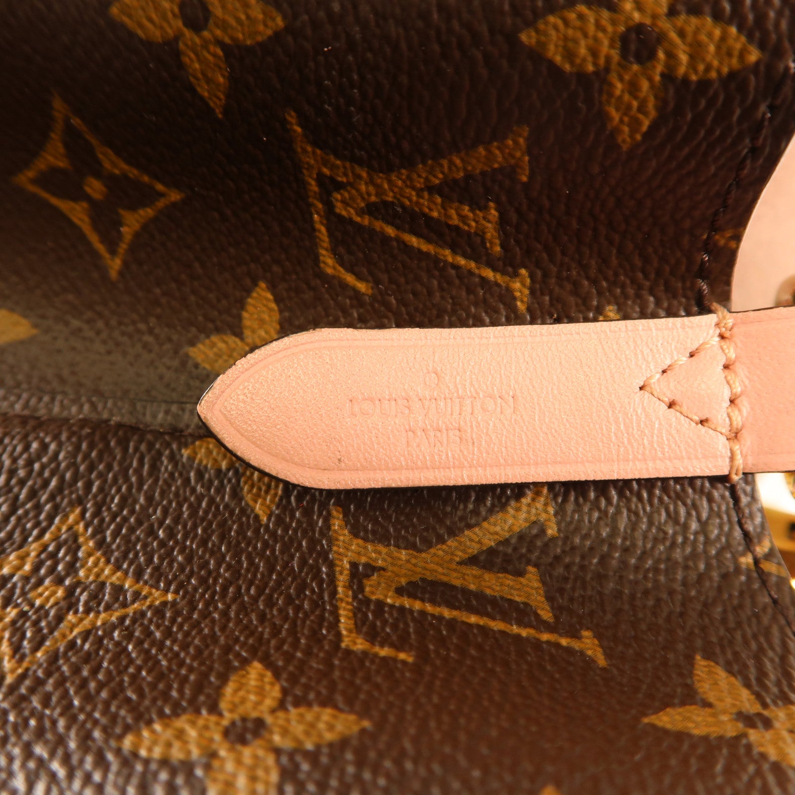 LOUIS VUITTON Monogram Neo Noe金扣手挽肩背兩用袋棕色/粉紅色