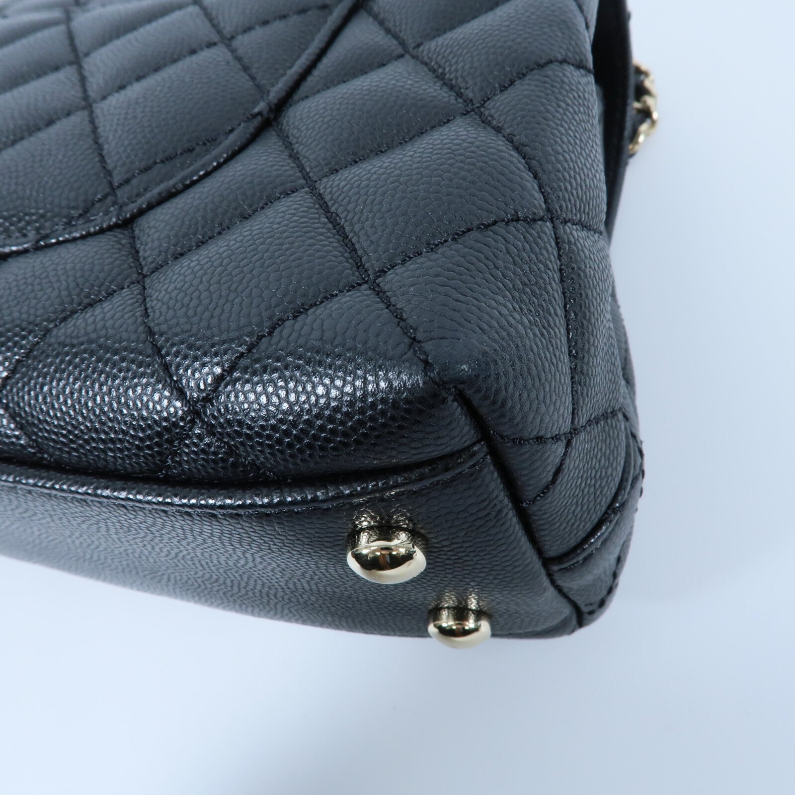 CHANEL 牛皮皮革Coco Handle Small鏈帶手挽肩背兩用袋