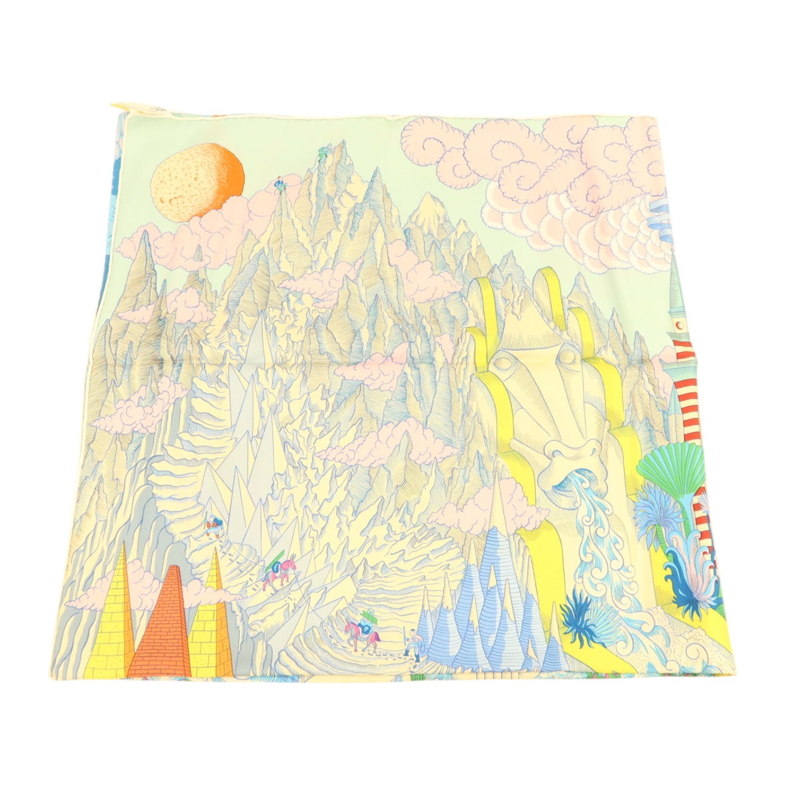 HERMES 絲質Scarf 90x90cm絲巾