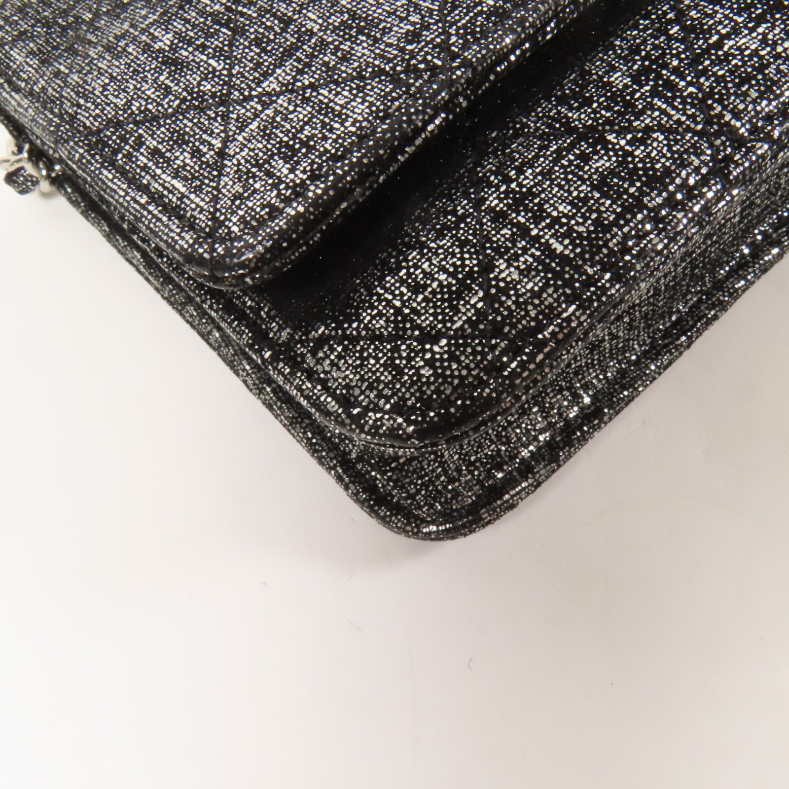 CHANEL 帆布WOC Wallet On Chain銀扣鏈帶肩背袋