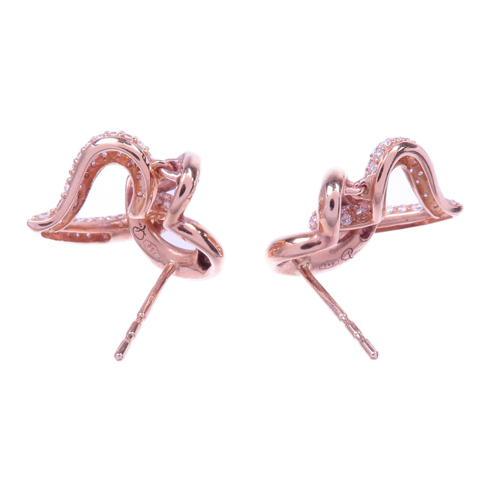 JEWELRY 【激減優惠】18K玫瑰金Diamond Earrings鑽石耳環
