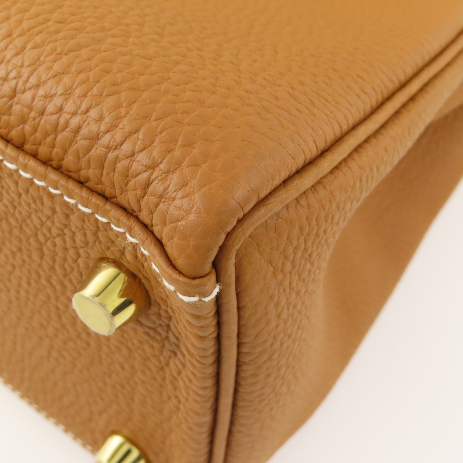 HERMES 【激減優惠】Togo皮革Kelly 25金扣手挽肩背兩用袋Gold