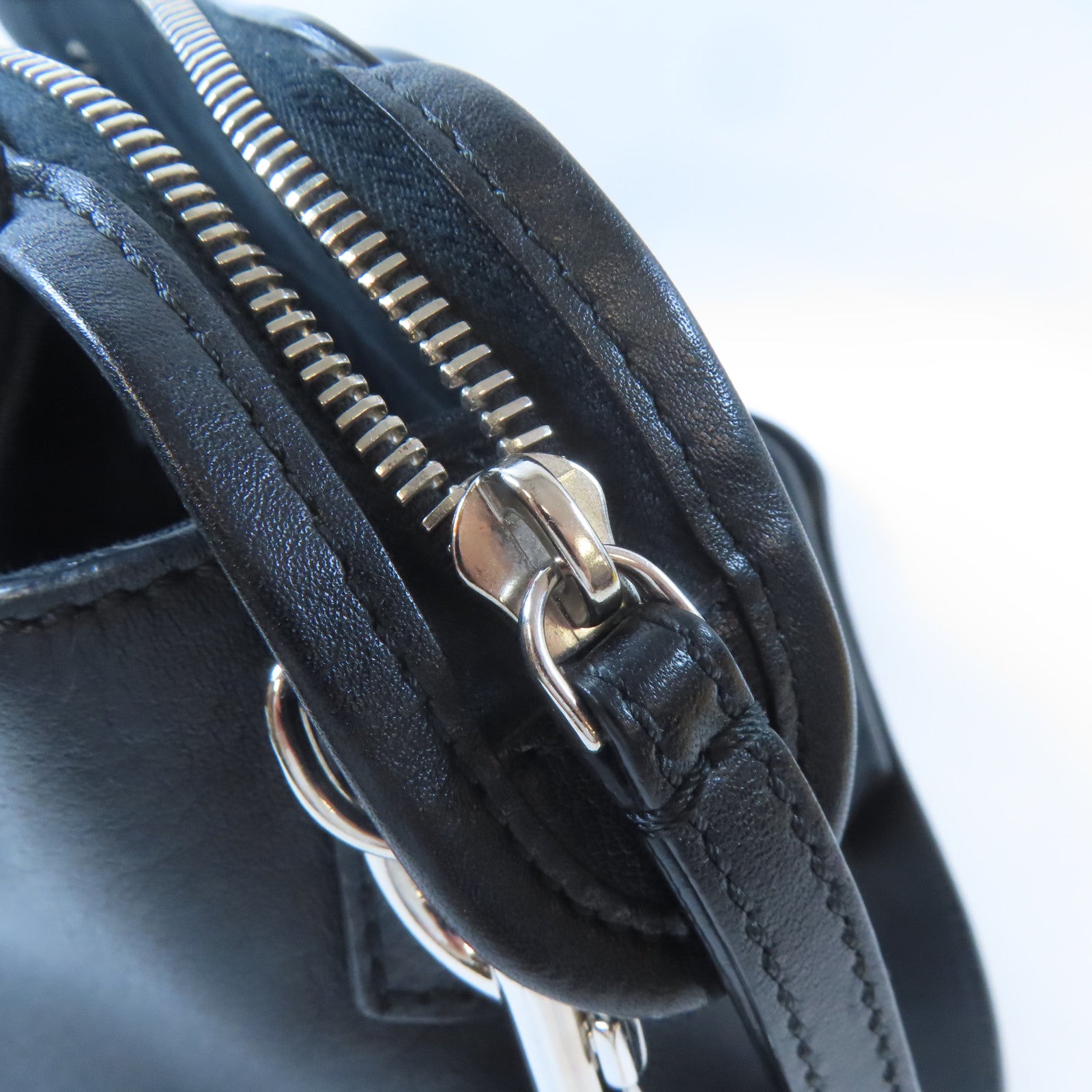 FENDI 牛皮皮革By The Way銀扣手挽肩背兩用袋黑色