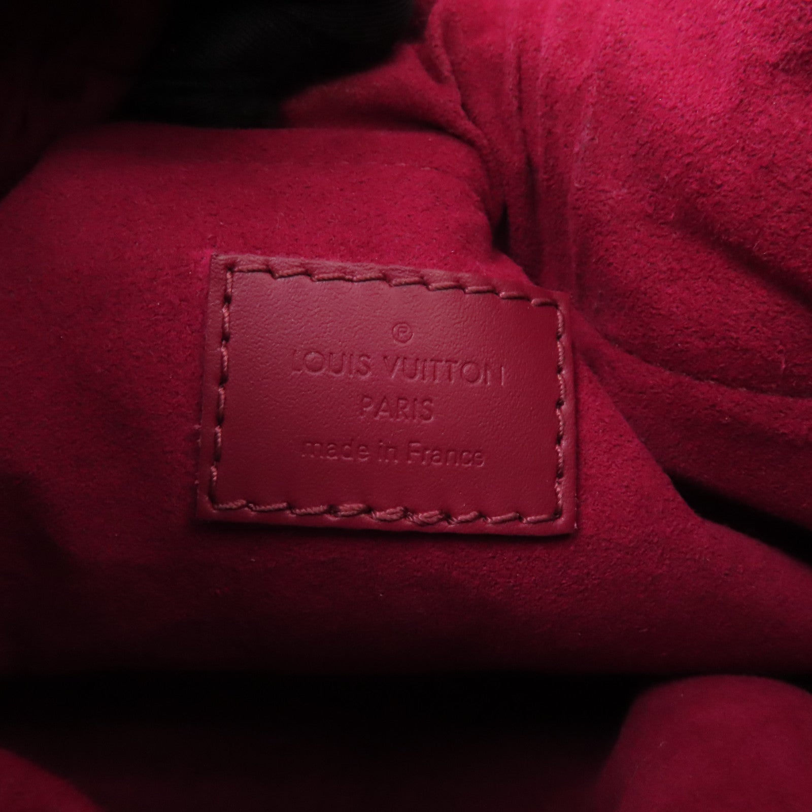 LOUIS VUITTON Monogram Posh Noe Drawstring Pouch金扣手拿包啡色/紫色