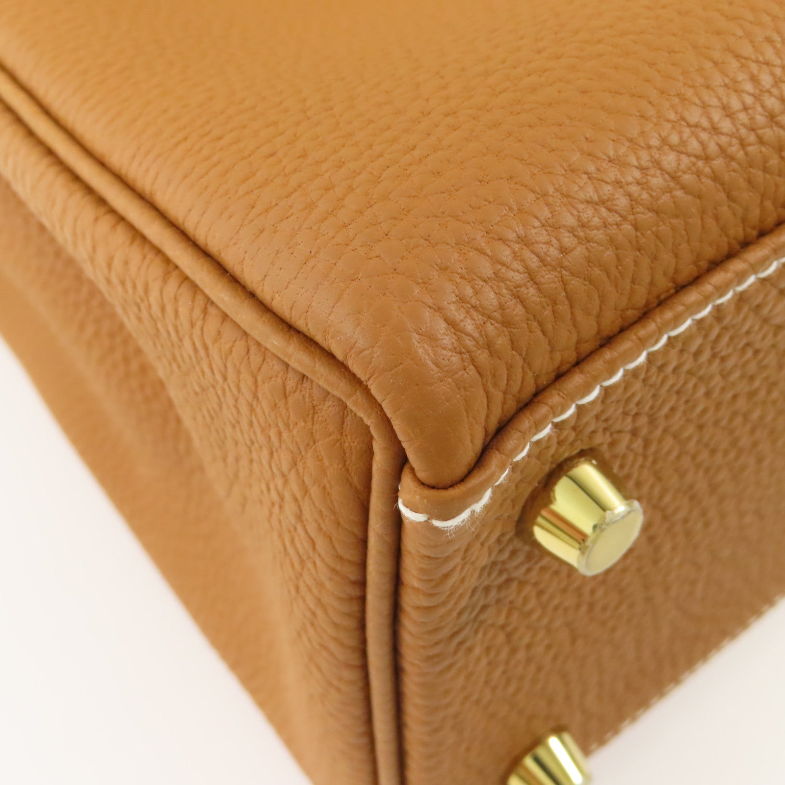 HERMES 【激減優惠】Togo皮革Kelly 25金扣手挽肩背兩用袋Gold