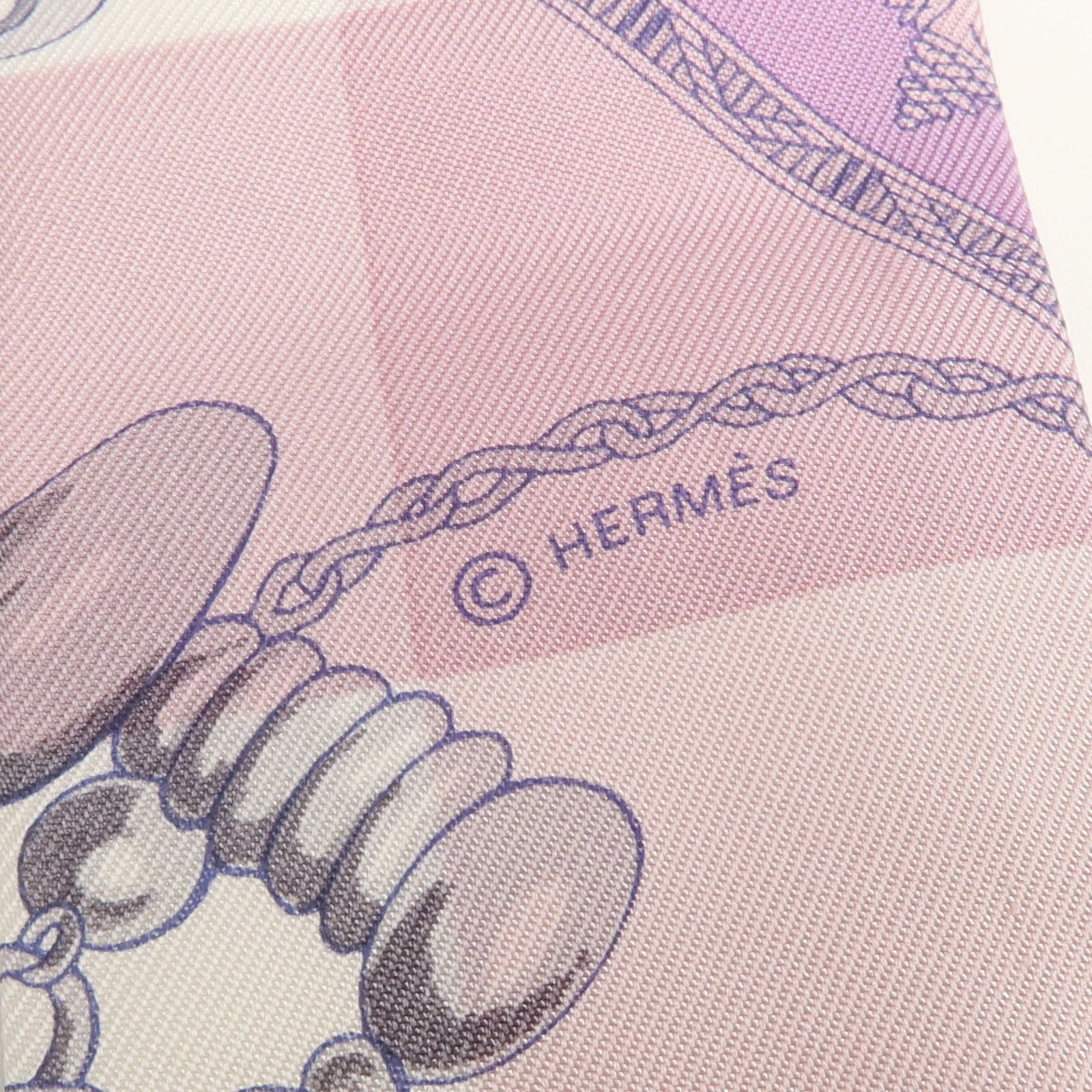 HERMES 絲質Twilly絲巾