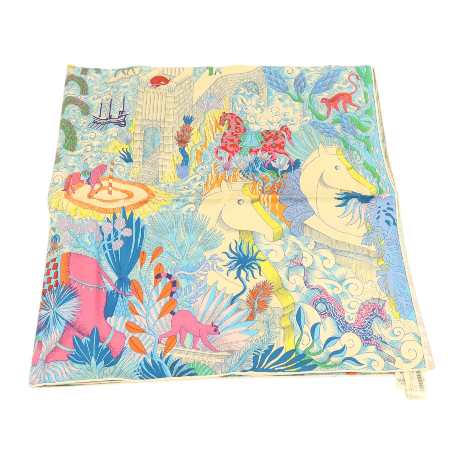 HERMES 絲質Scarf 90x90cm絲巾