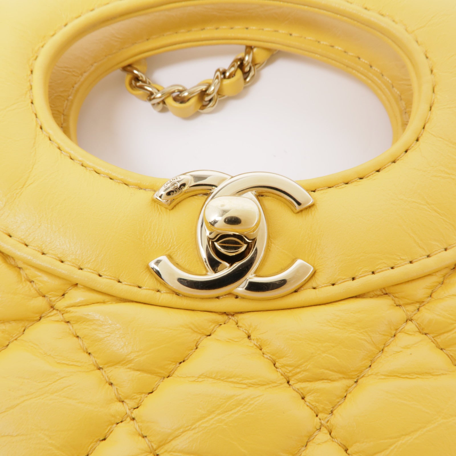 CHANEL 牛皮皮革Chanel 31 Mini Shopping Bag金扣肩背袋