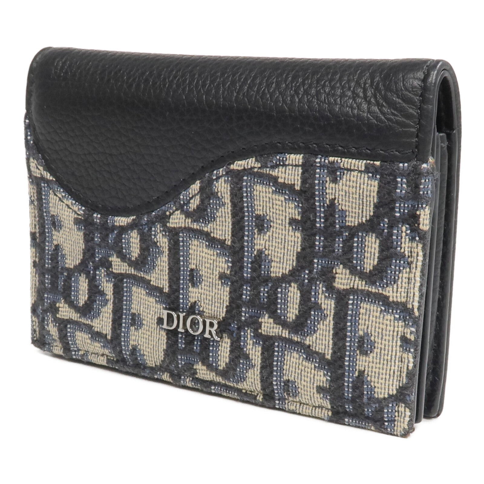 Dior 帆布/牛皮皮革Saddle Card Holder卡片套