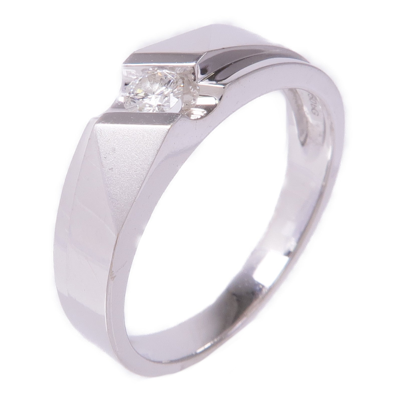 JEWELRY Diamond Ring 18K White Gold US# 8.5