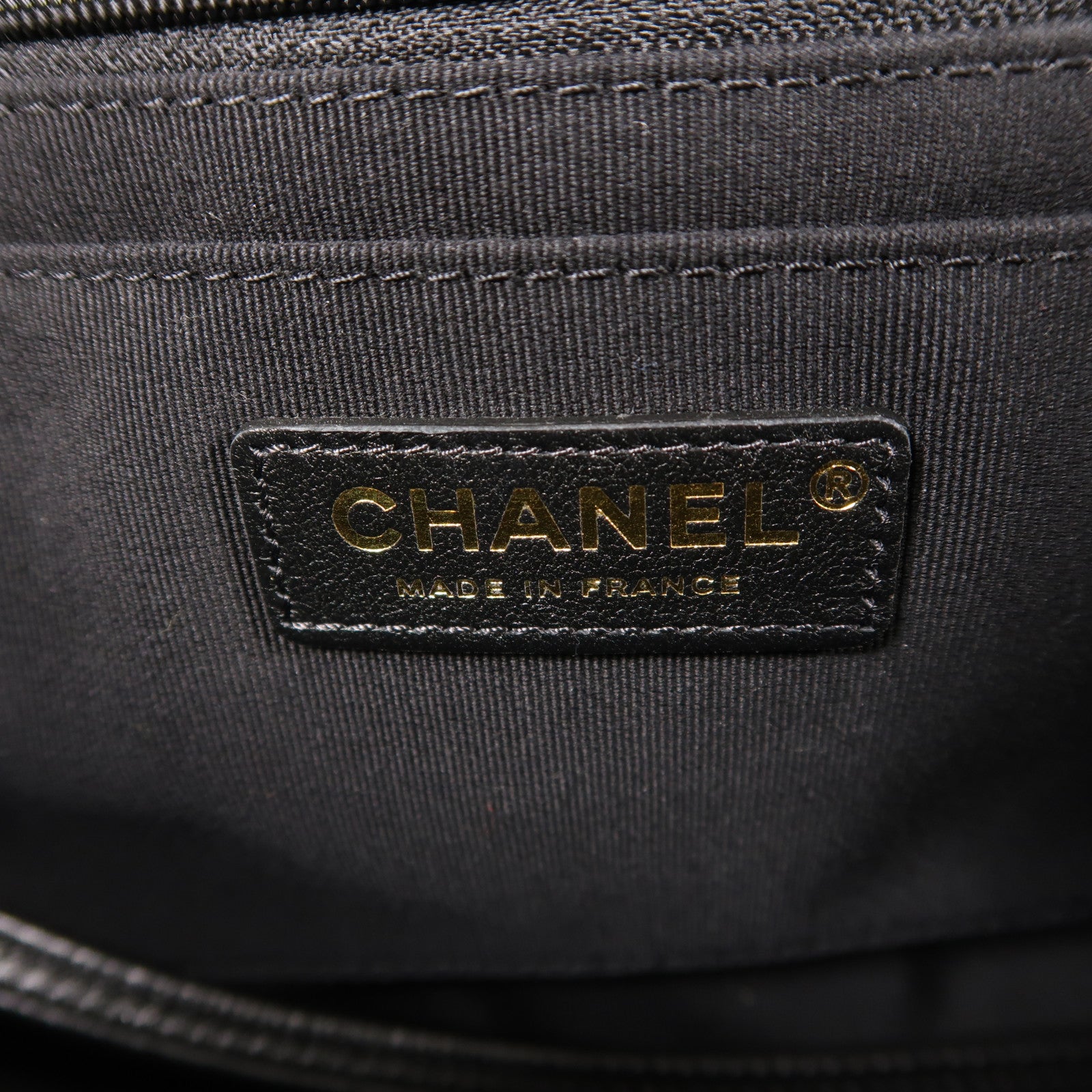 CHANEL 牛皮皮革/粗花呢2 Way Shoulder金扣手挽肩背兩用袋