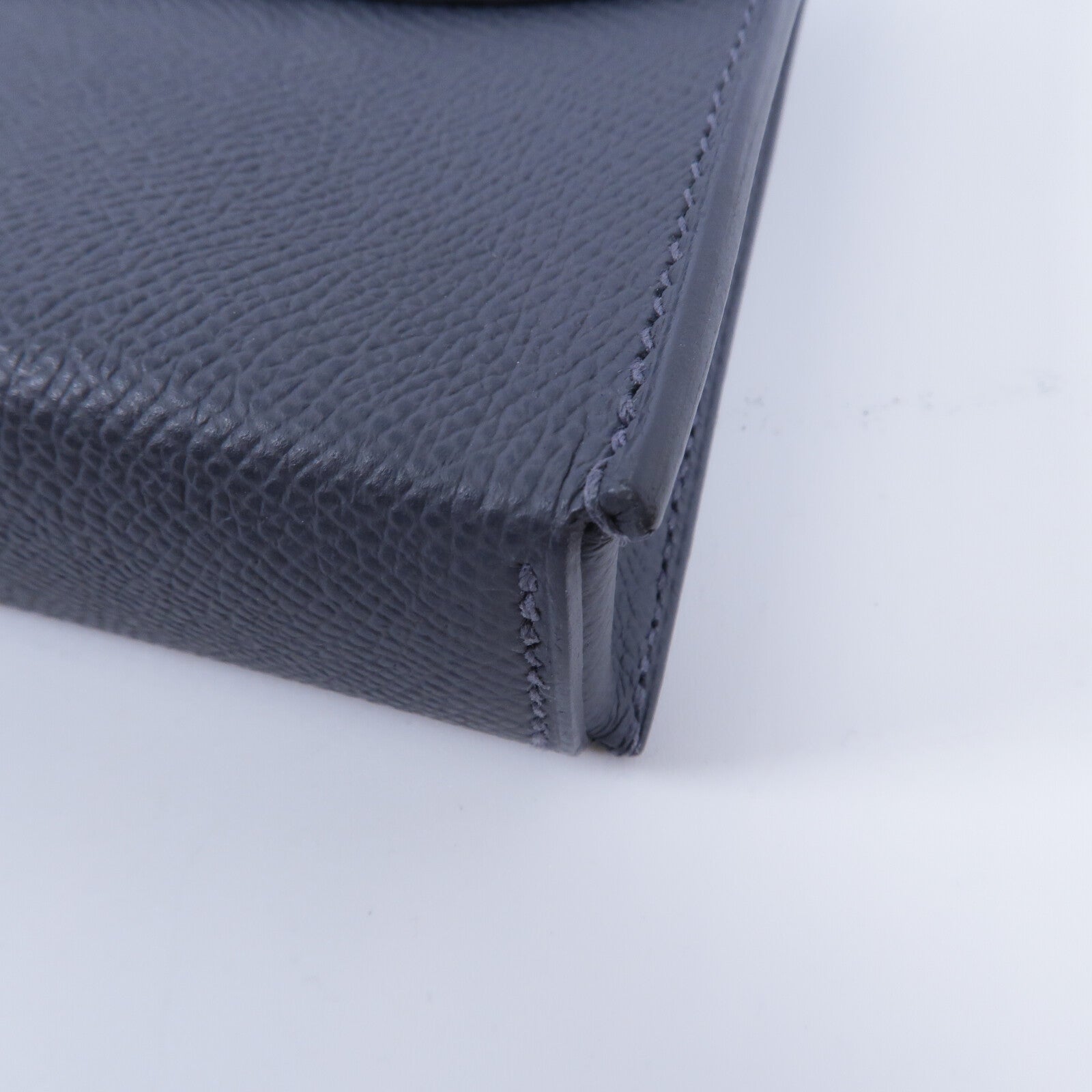 HERMES Epsom皮革Hermesnap Wallet Bag肩背袋Ardoise