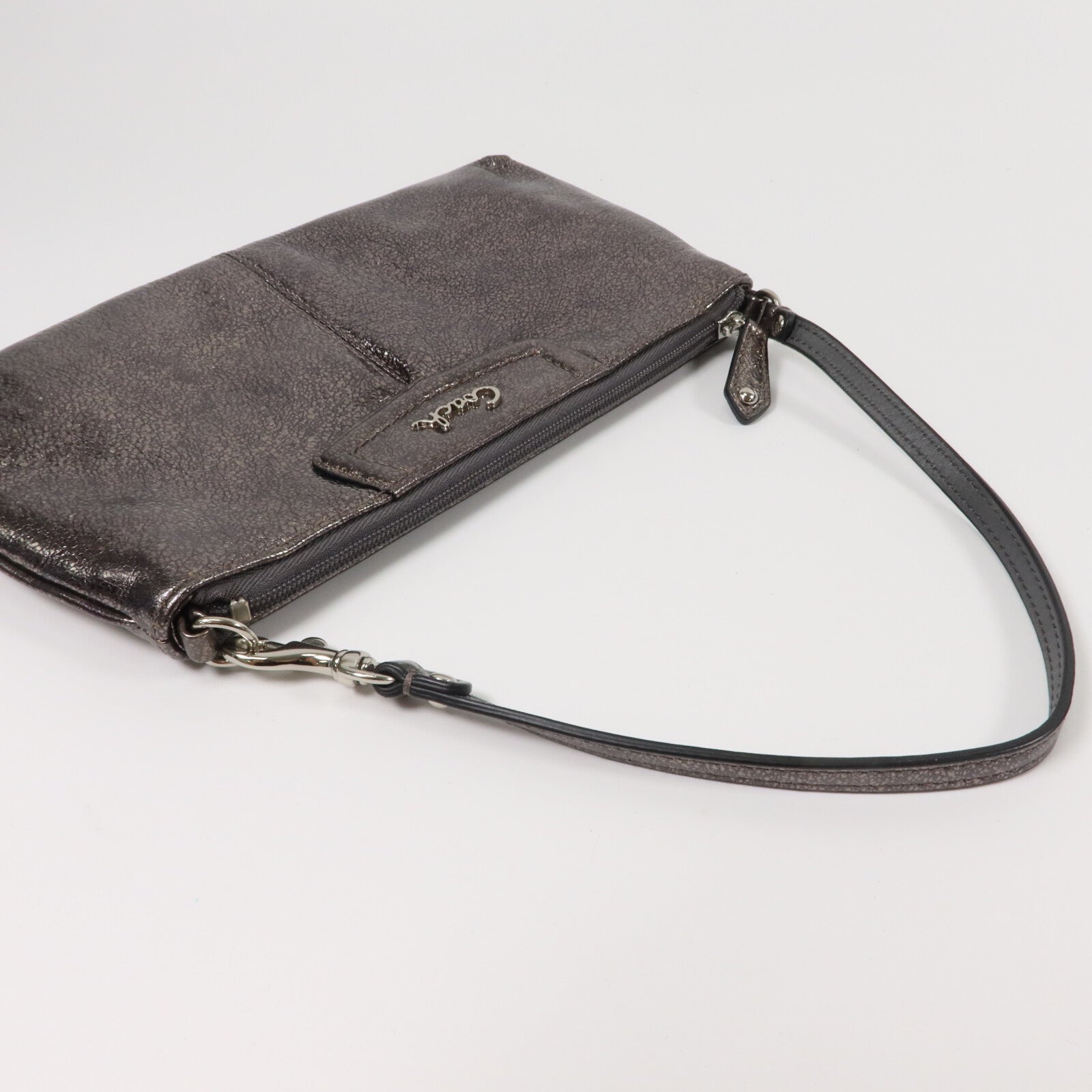 COACH 牛皮皮革Pouch Shoulder肩背袋
