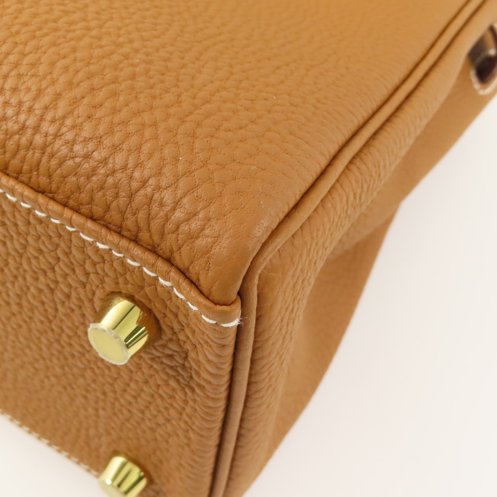 HERMES 【激減優惠】Togo皮革Kelly 25金扣手挽肩背兩用袋Gold