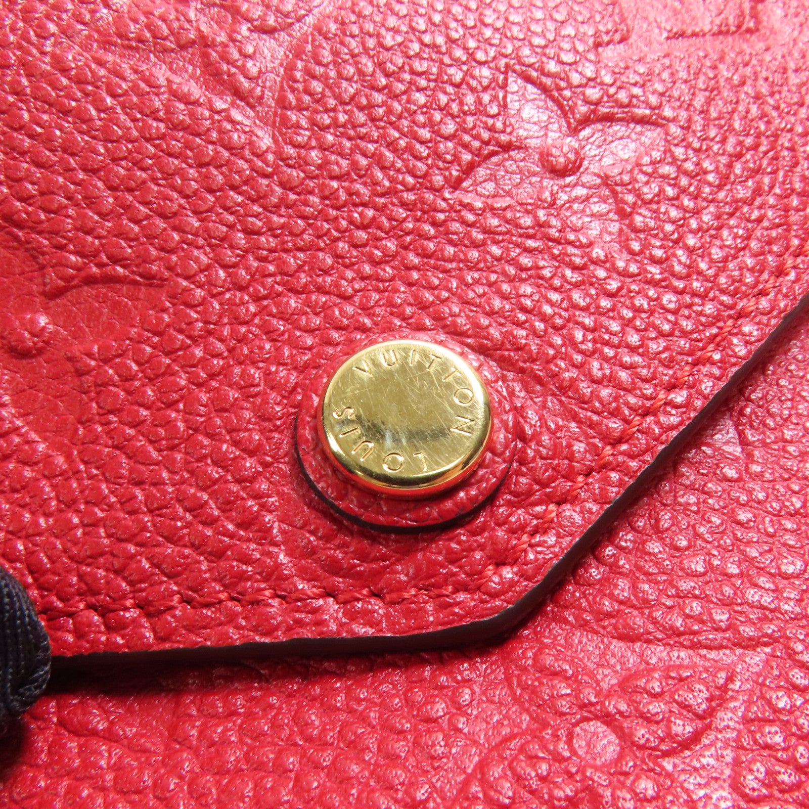 LOUIS VUITTON Monogram Empreinte Curieuse Compact金扣錢包