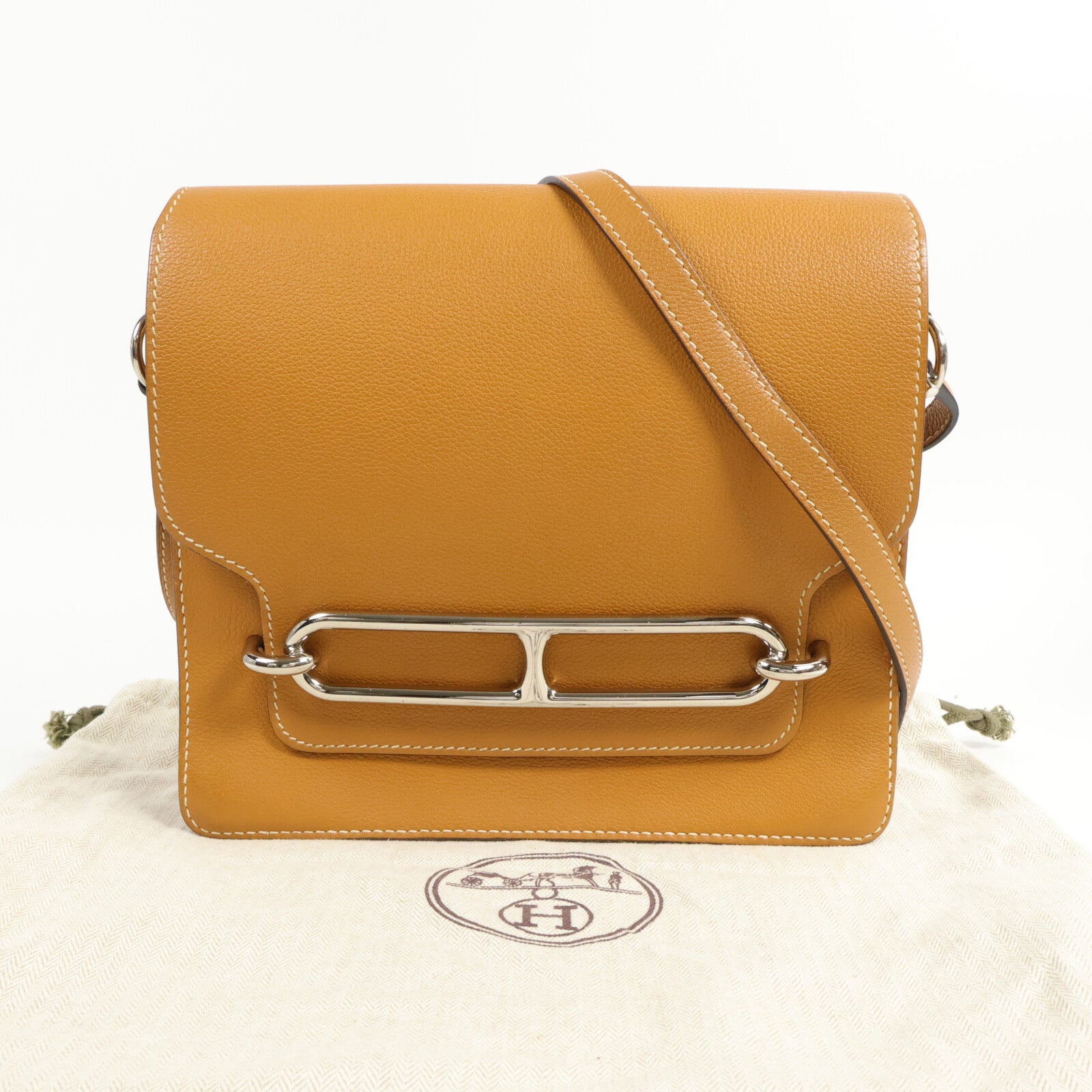 HERMES Evercolor皮革Roulis 23肩背袋