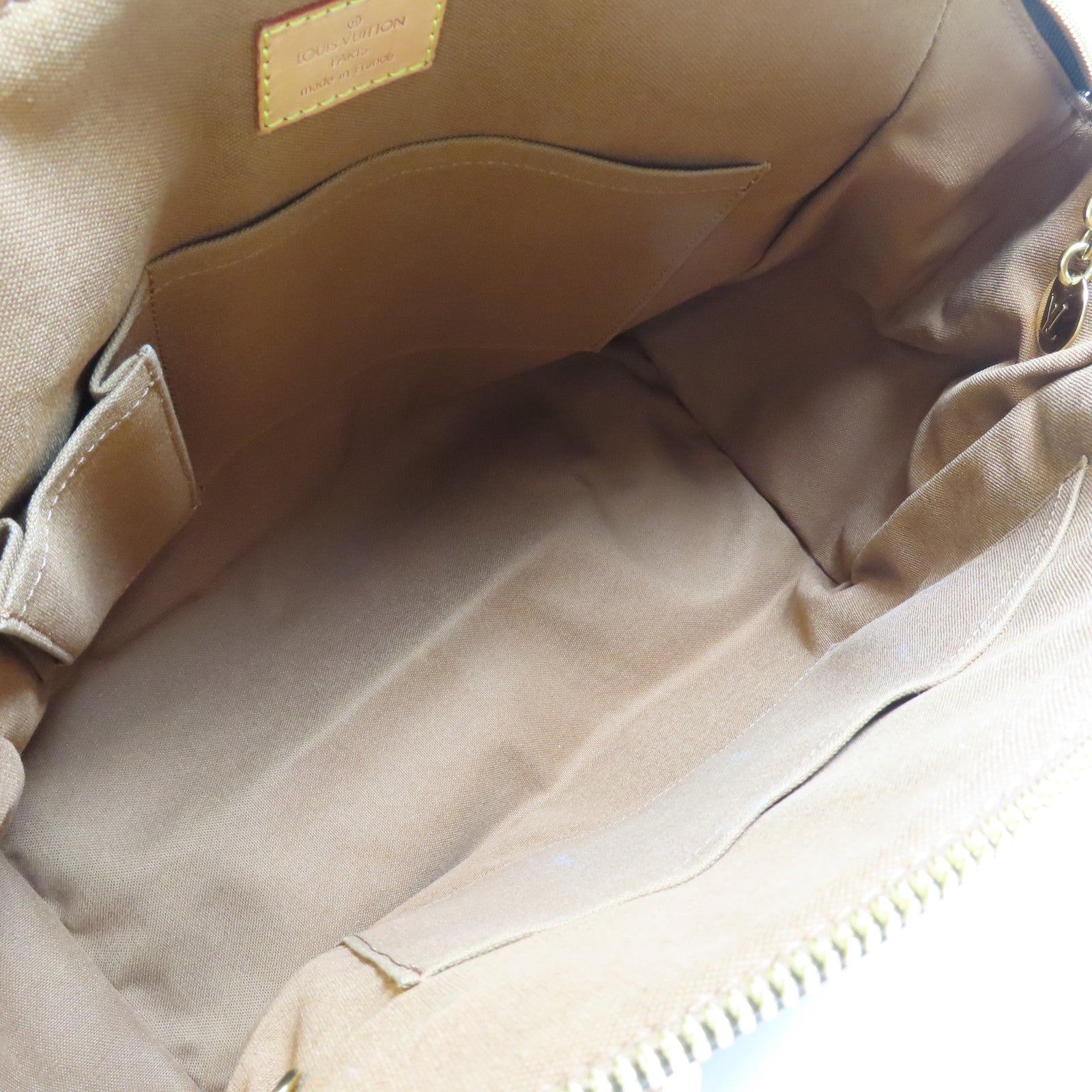 LOUIS VUITTON Monogram Tivoli GM金扣肩背袋棕色