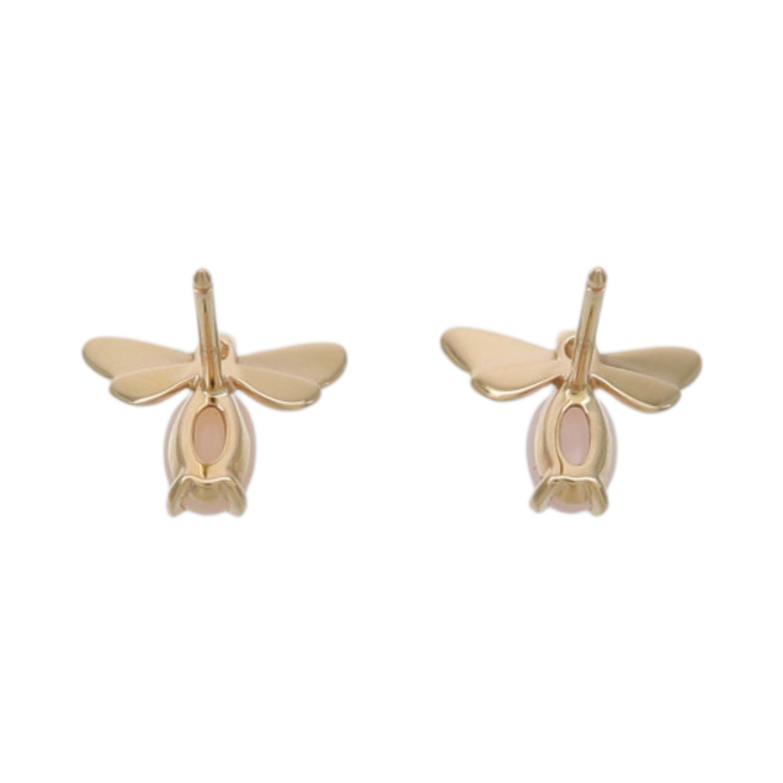 Chaumet 18K玫瑰金Honeybee Earrings蛋白石耳環