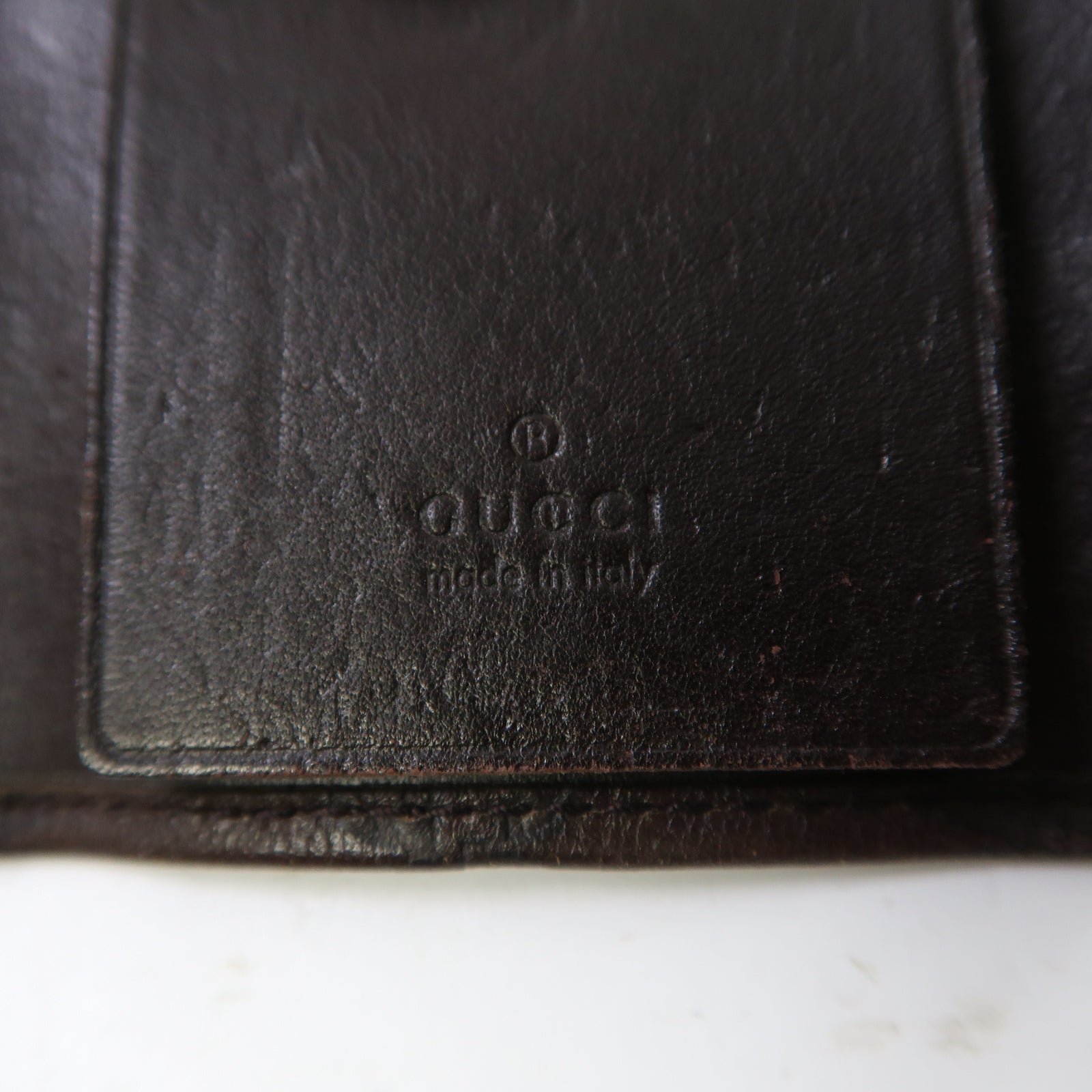 GUCCI 牛皮皮革Key Holder金扣鑰匙套啡色