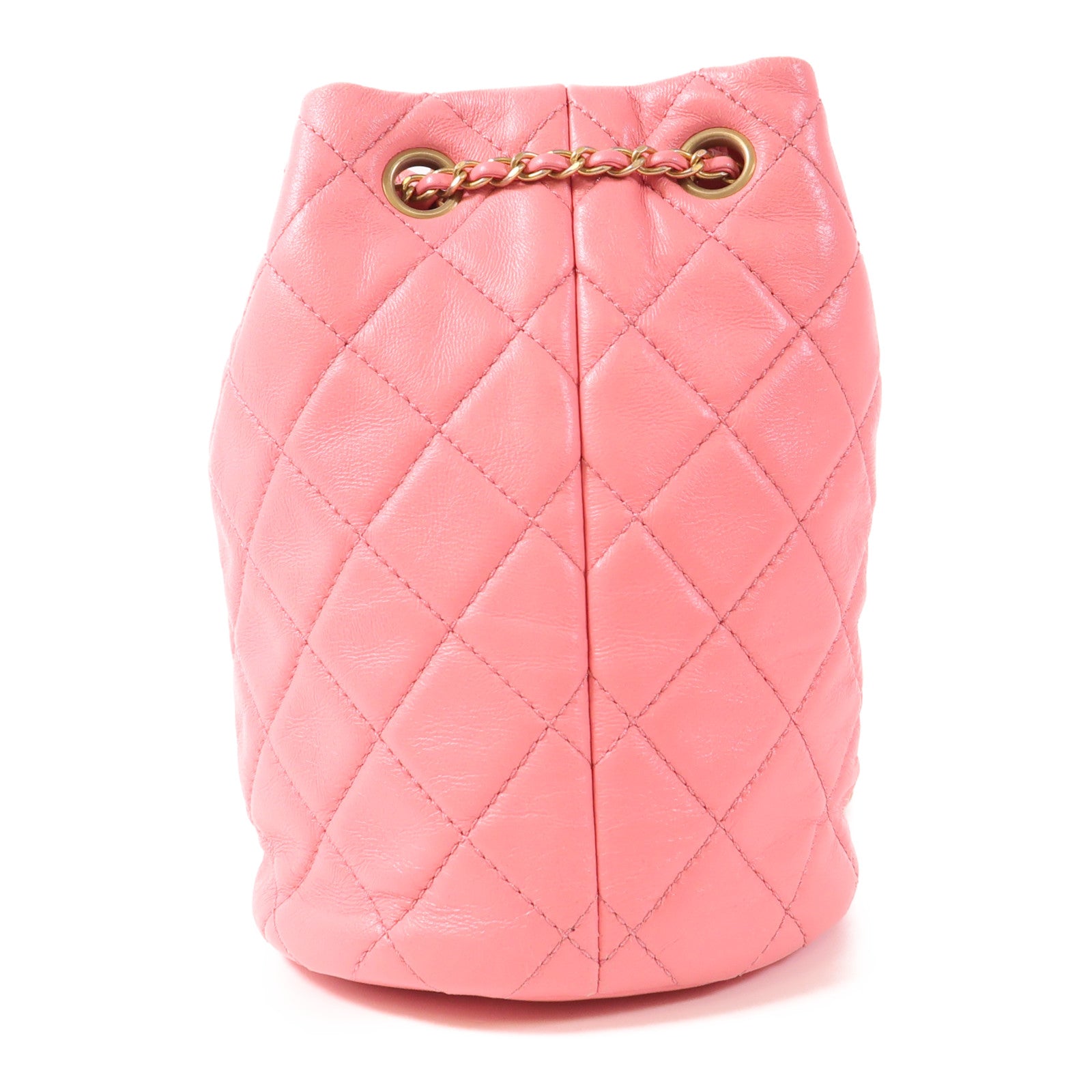 CHANEL 羊皮皮革Chain Shoulder金扣鏈帶肩背袋