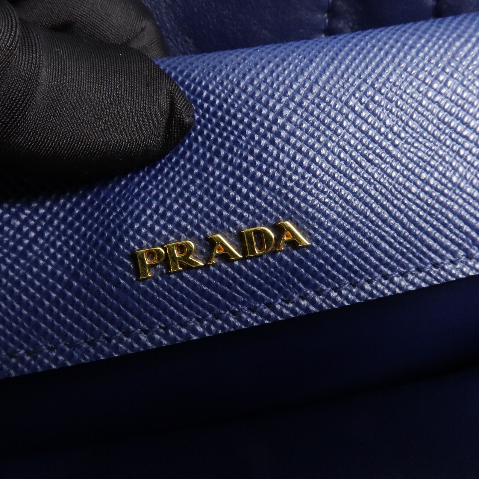 PRADA 牛皮皮革/帆布2 Way Shoulder Bag手挽肩背兩用袋