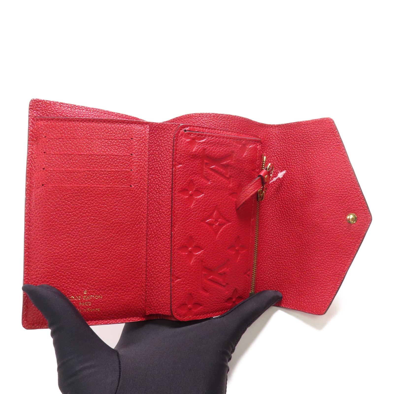 LOUIS VUITTON Monogram Empreinte Curieuse Compact金扣錢包